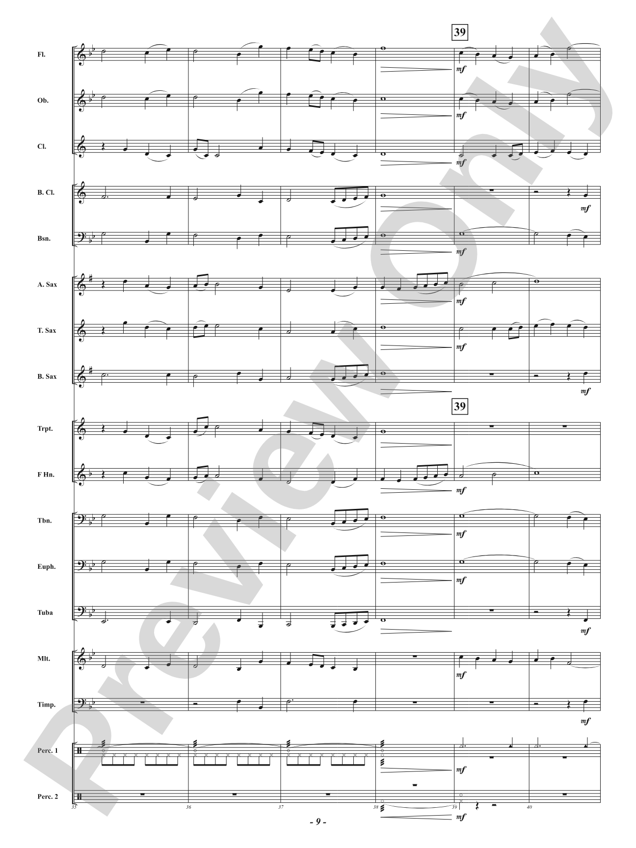 Before Nightfall: Concert Band Conductor Score & Parts