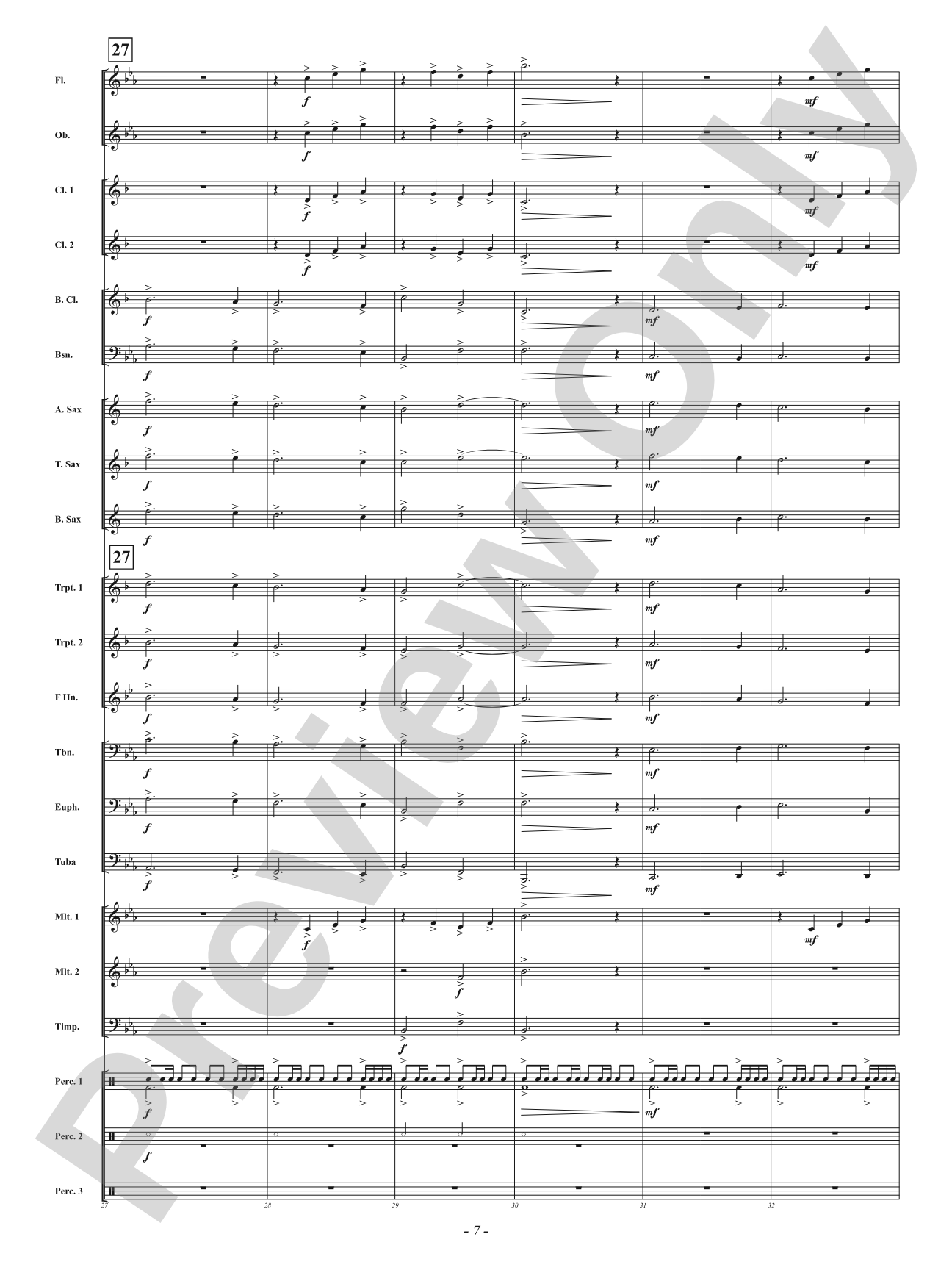 The Archer's Arrow: Concert Band Conductor Score & Parts