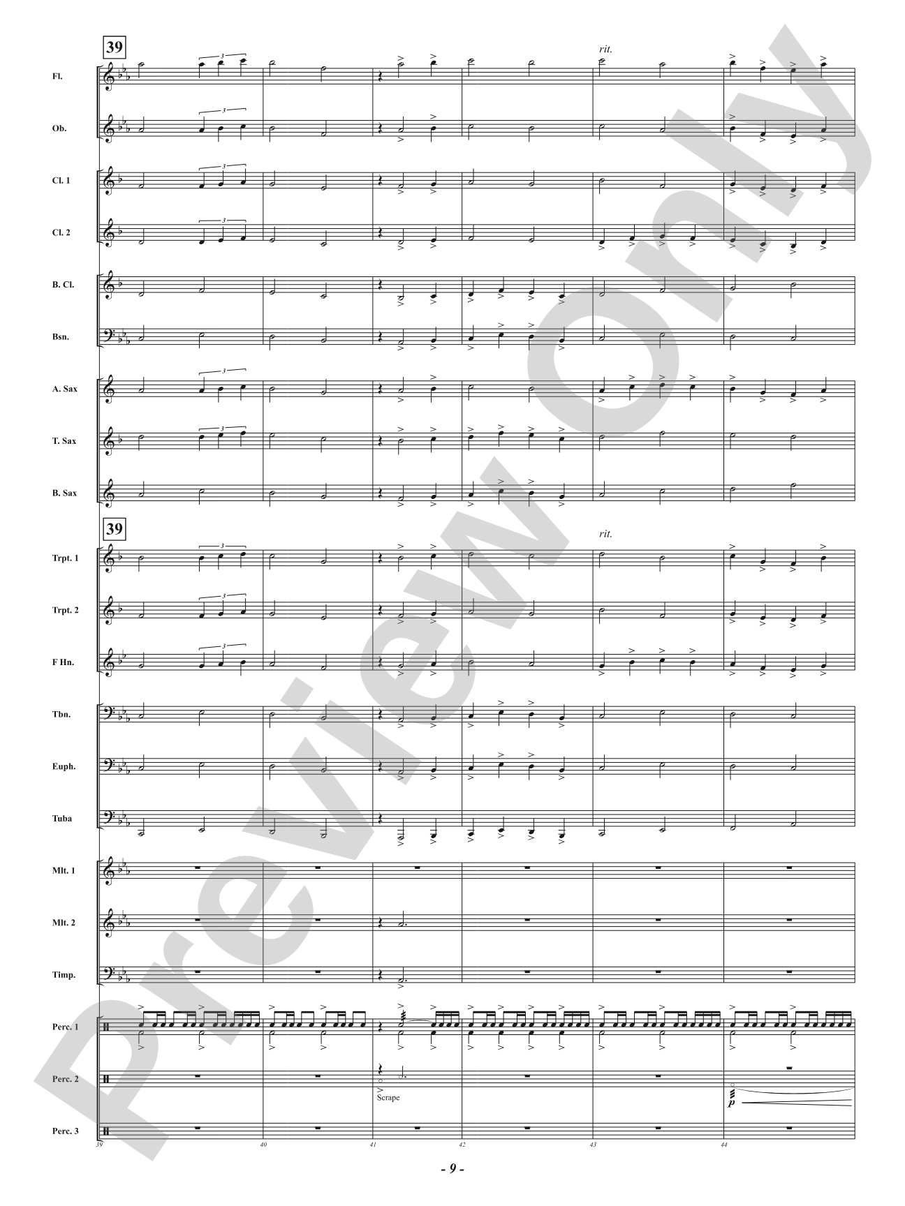 The Archer's Arrow: Concert Band Conductor Score & Parts