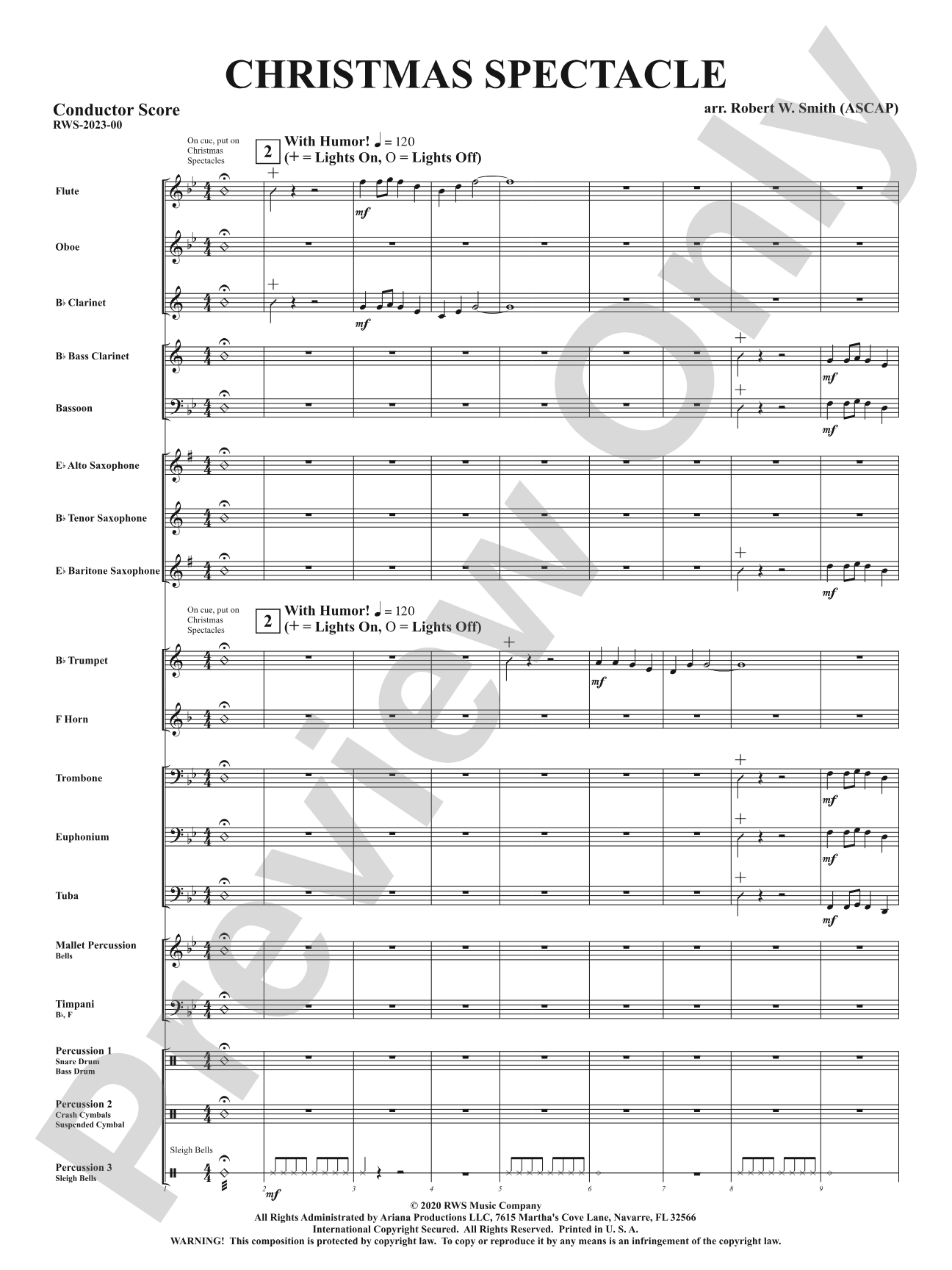 Christmas Spectacle: Score