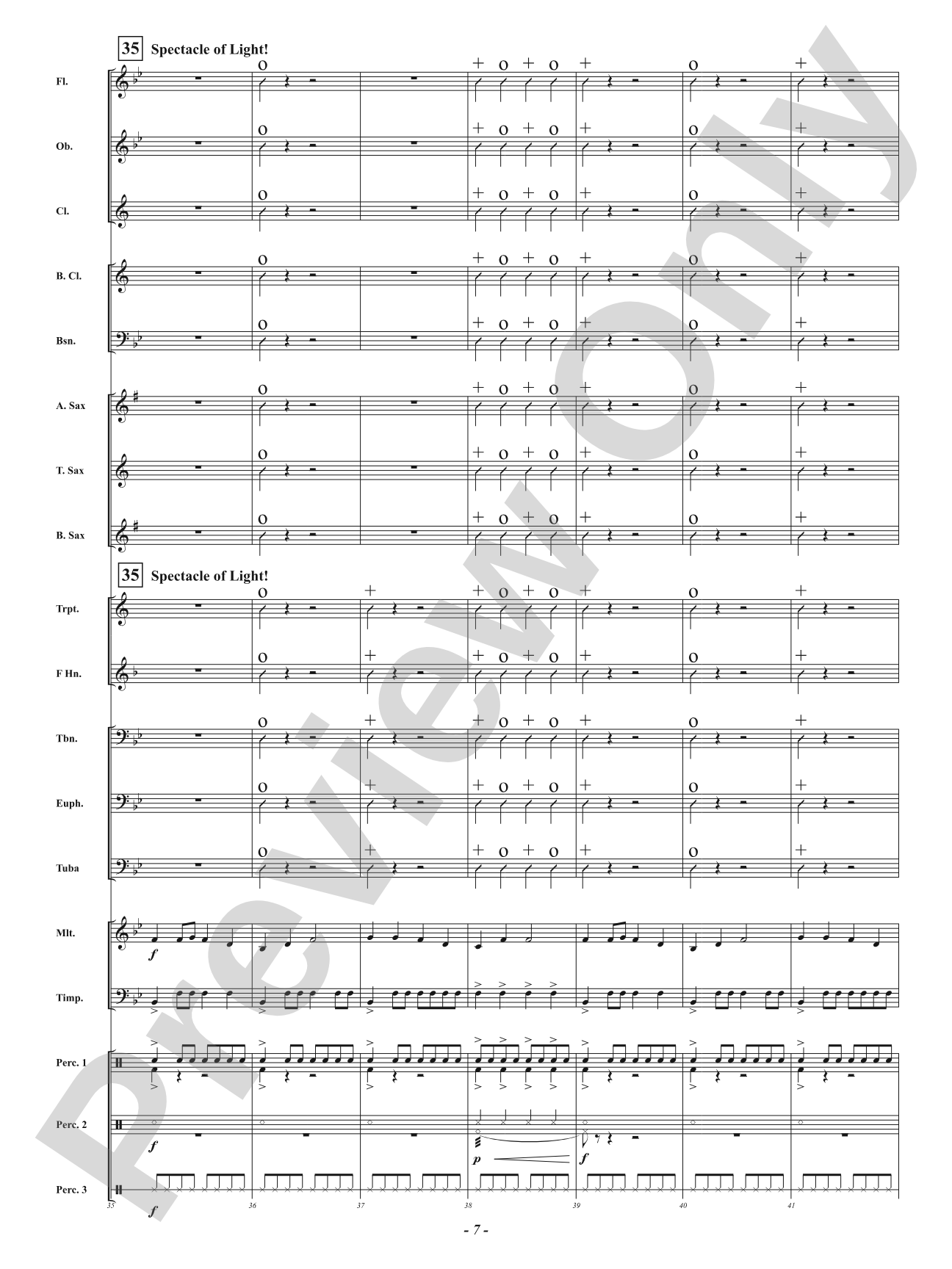 Christmas Spectacle: Score