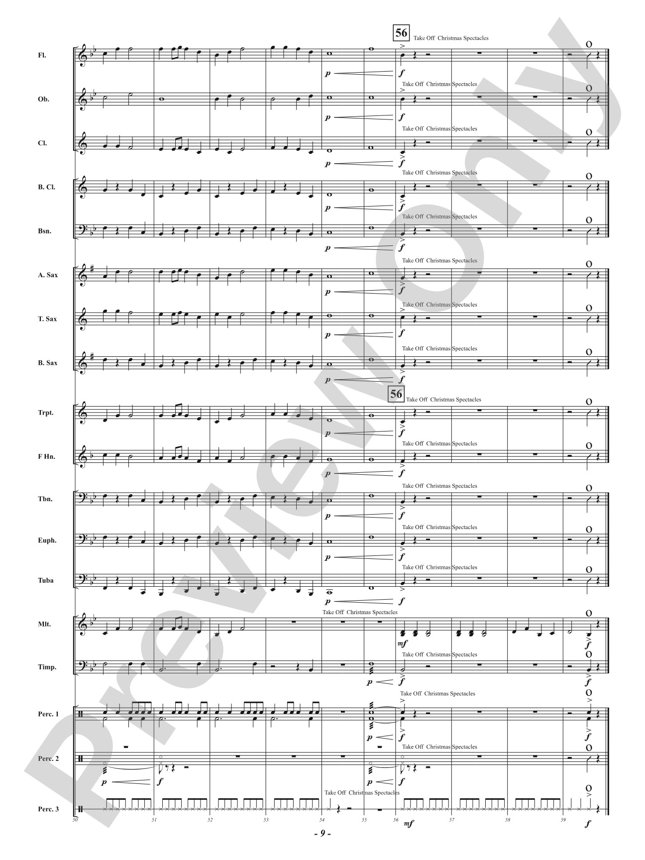 Christmas Spectacle: Score