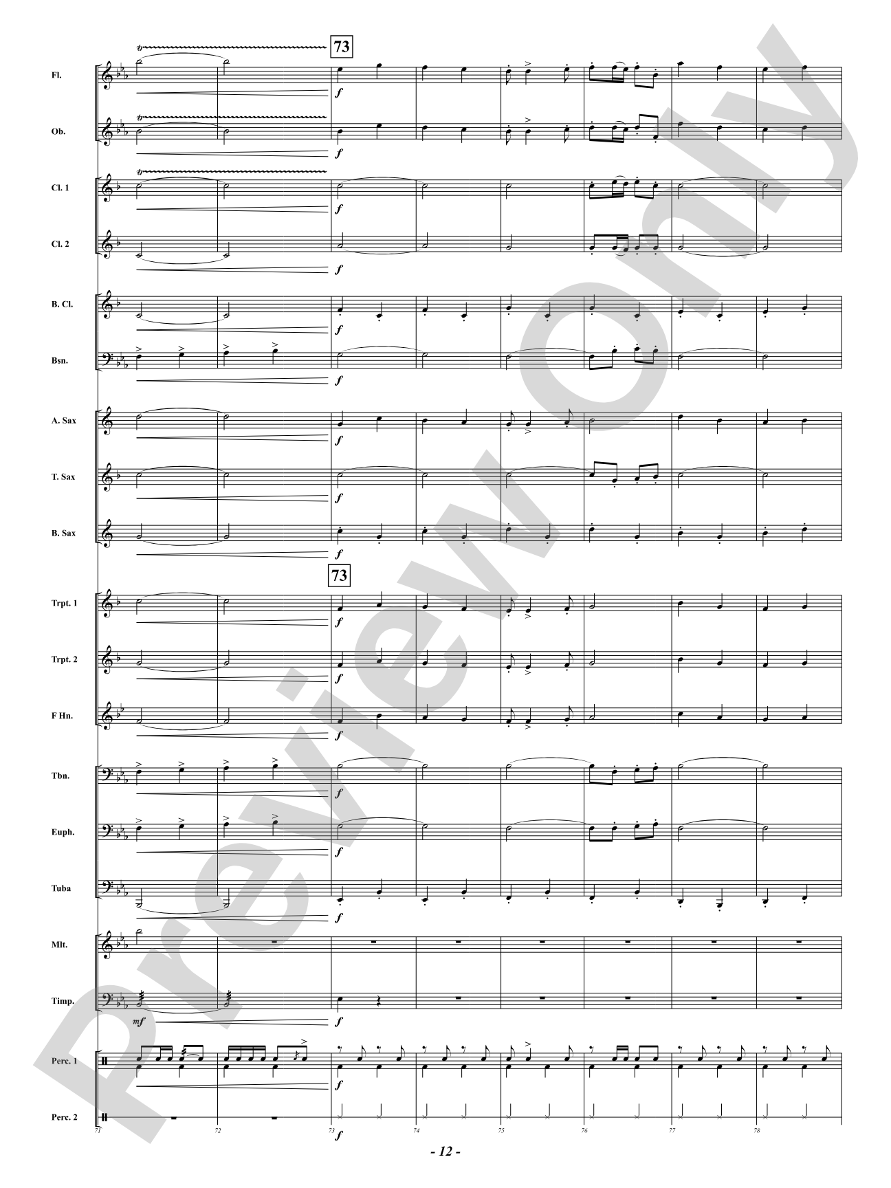 Freedom's Light March: Concert Band Conductor Score & Parts