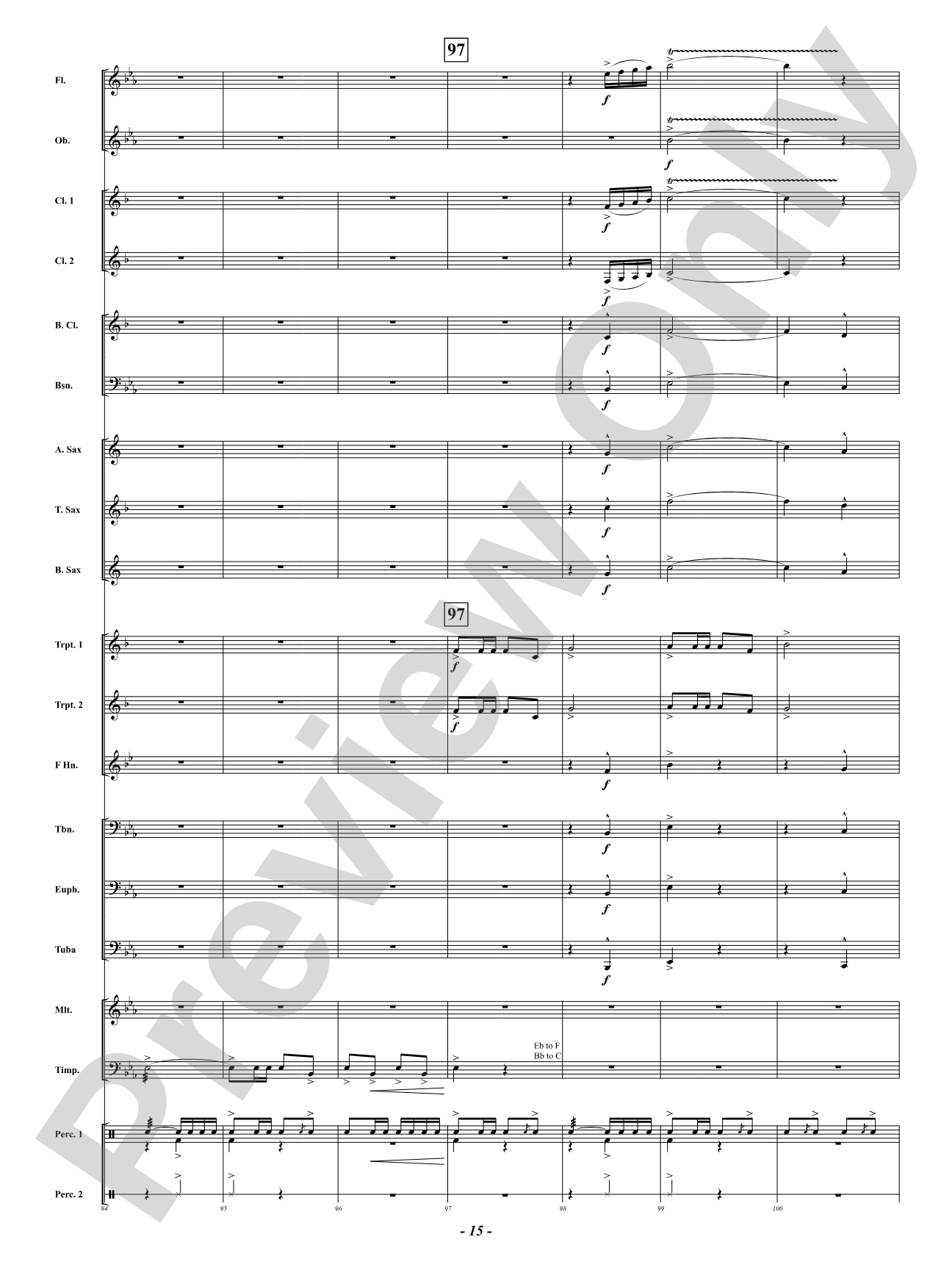 Freedom's Light March: Concert Band Conductor Score & Parts
