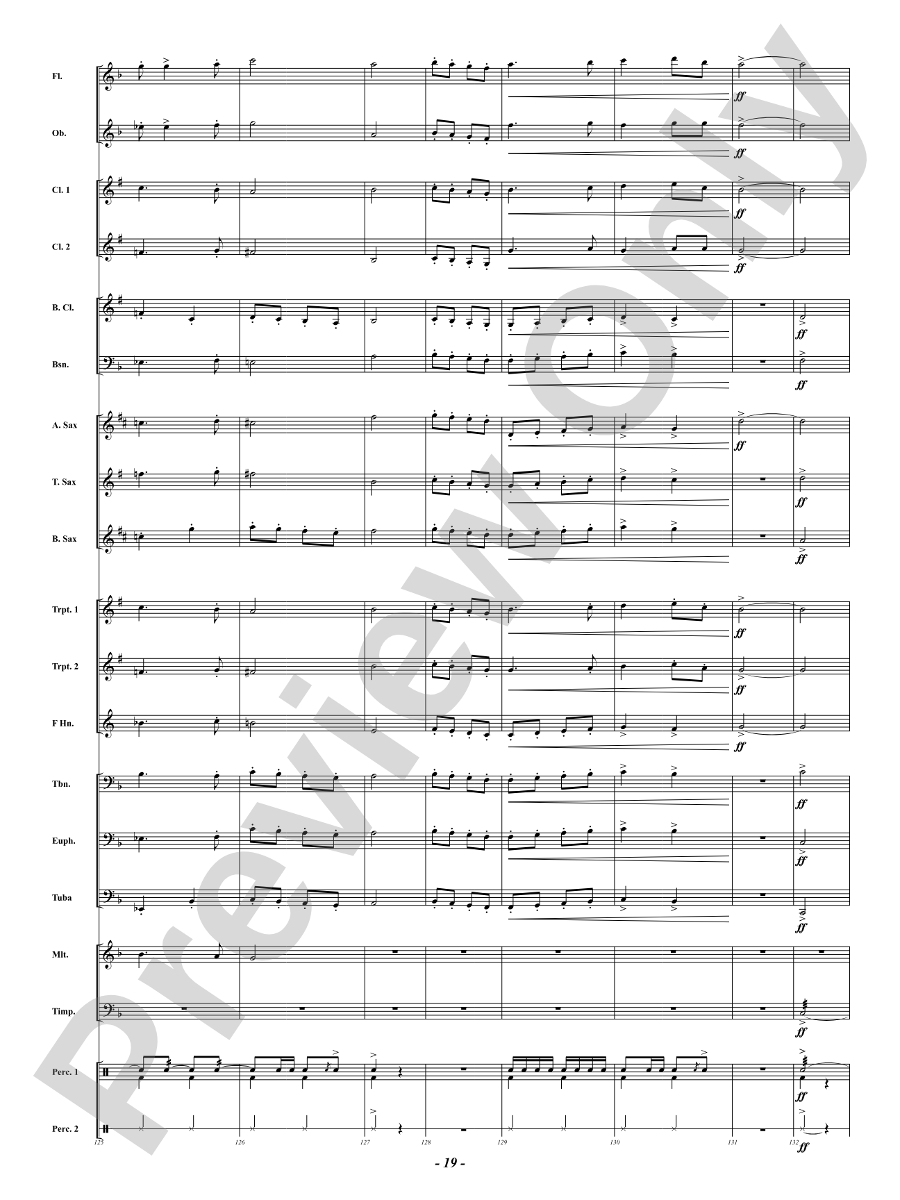 Freedom's Light March: Concert Band Conductor Score & Parts