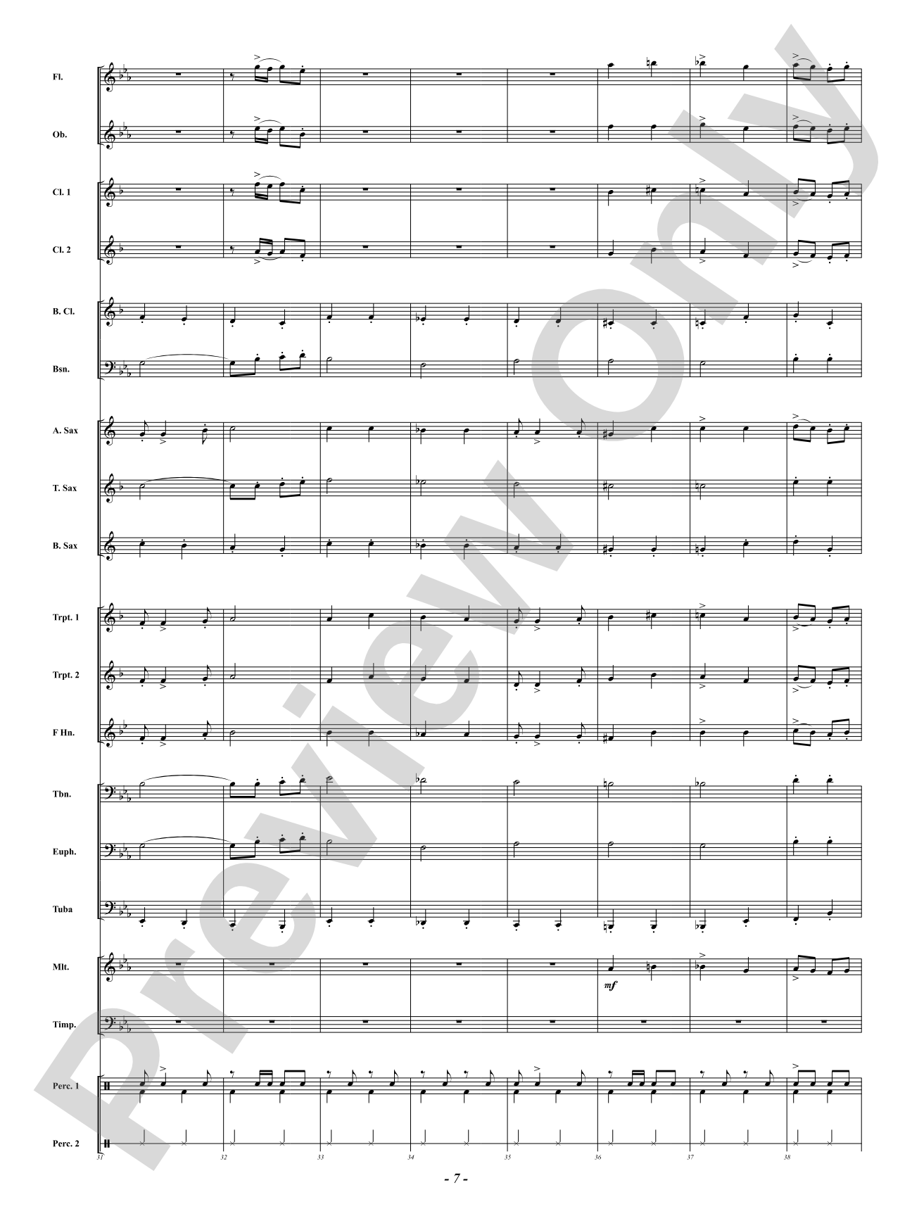 Freedom's Light March: Concert Band Conductor Score & Parts