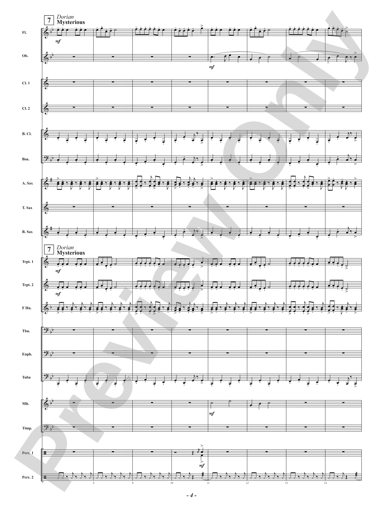 Christmas A La Mode: Concert Band Conductor Score & Parts