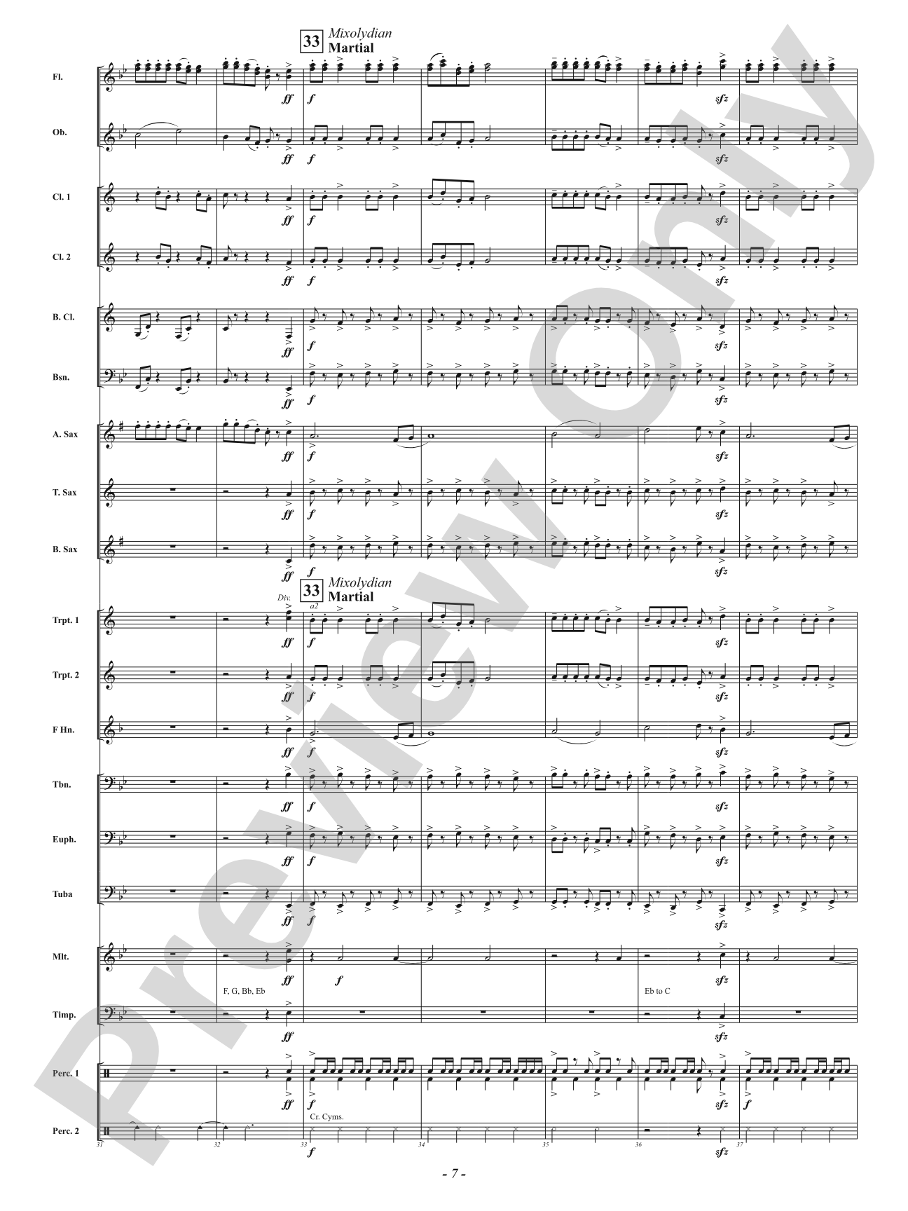 Christmas A La Mode: Concert Band Conductor Score & Parts