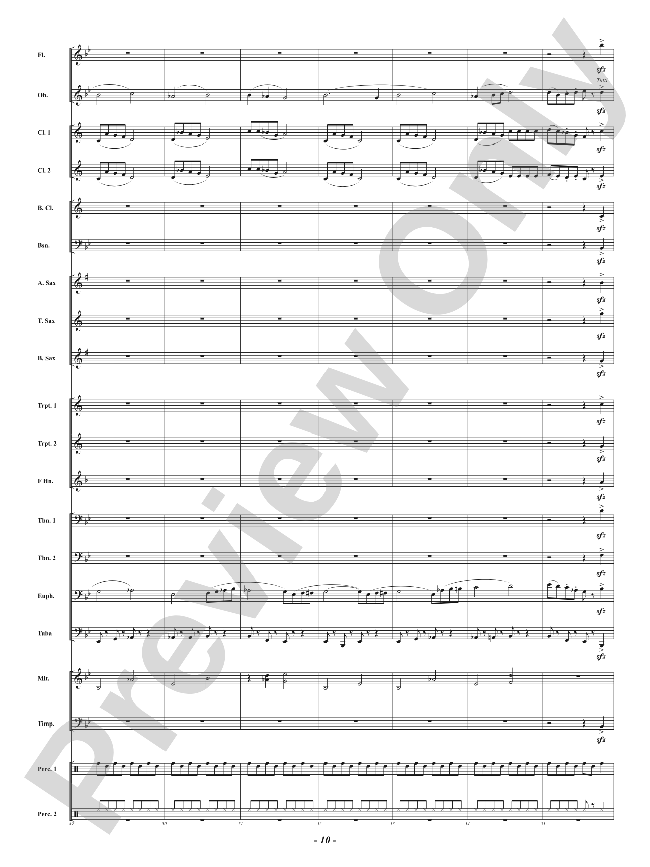 Tuba Christmas: Concert Band Conductor Score & Parts