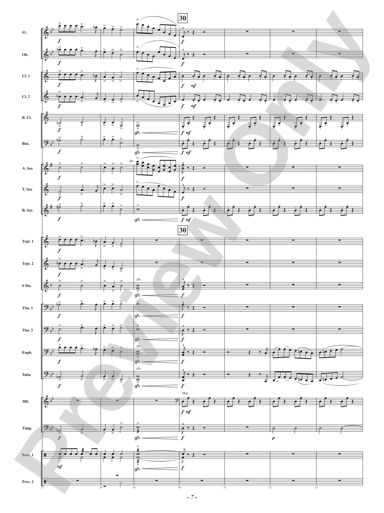 Tuba Christmas: Concert Band Conductor Score & Parts