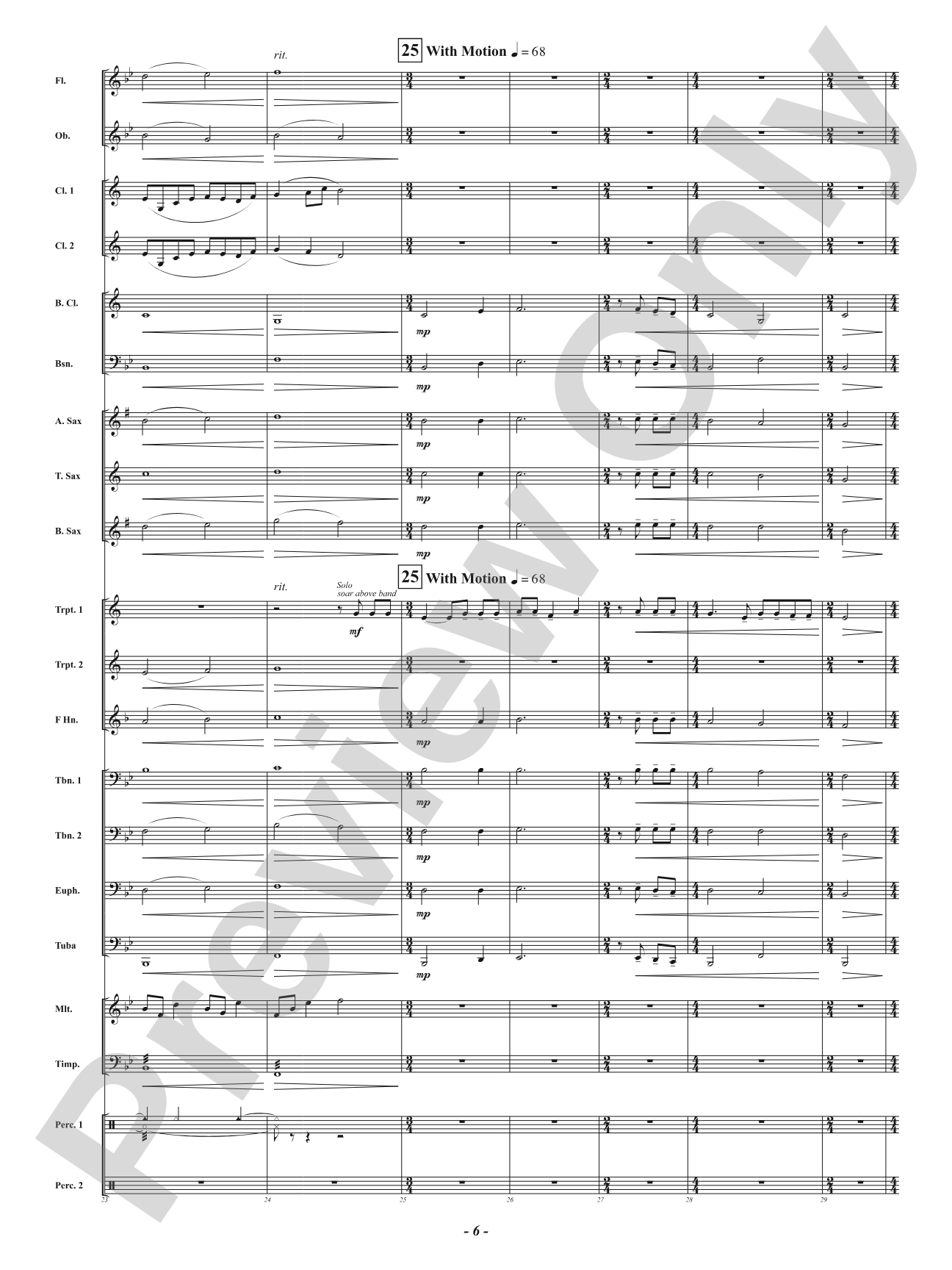 A Mother's Hymn - How Great Thou Art: Concert Band Conductor Score & Parts
