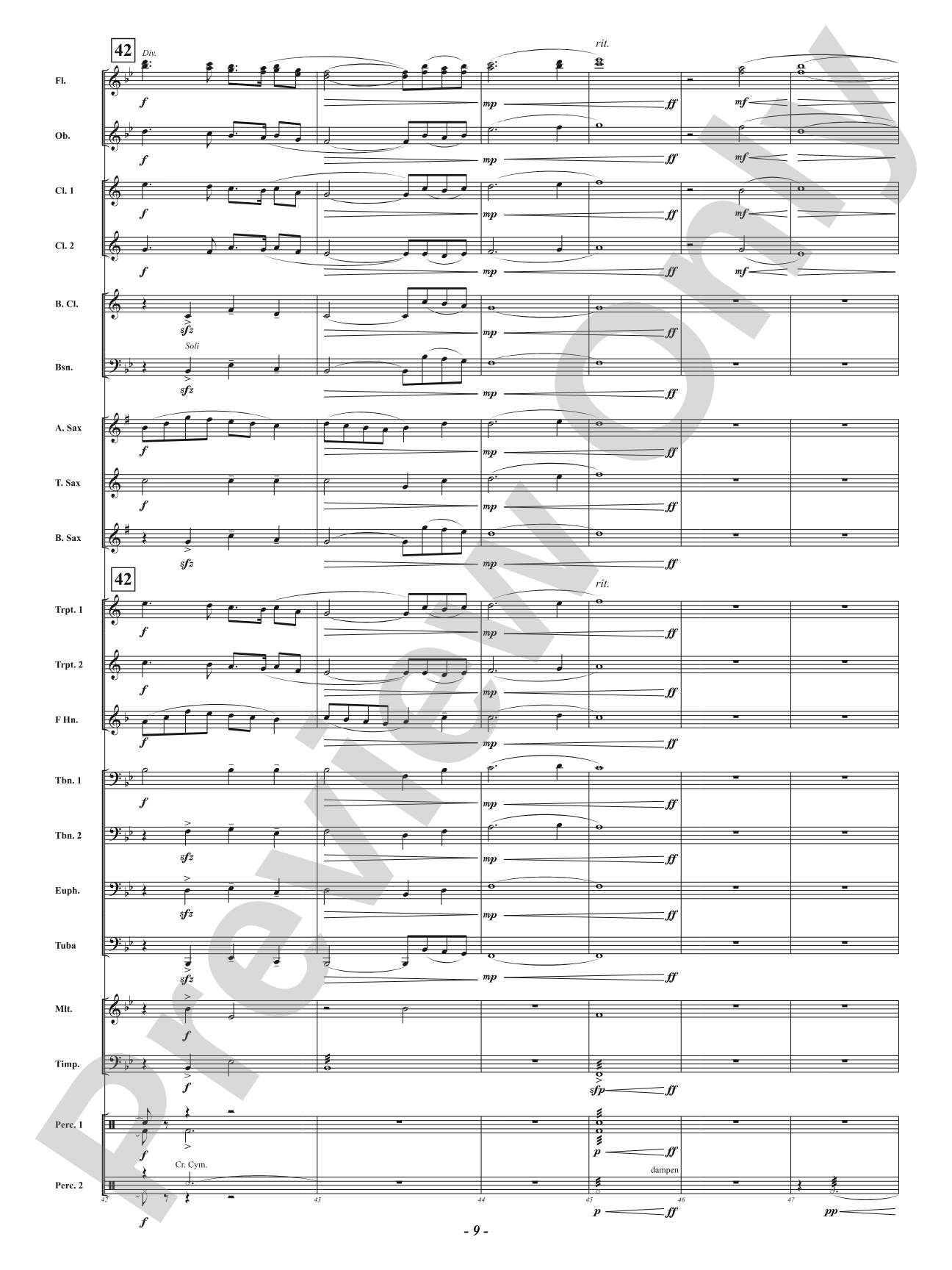 A Mother's Hymn - How Great Thou Art: Concert Band Conductor Score & Parts