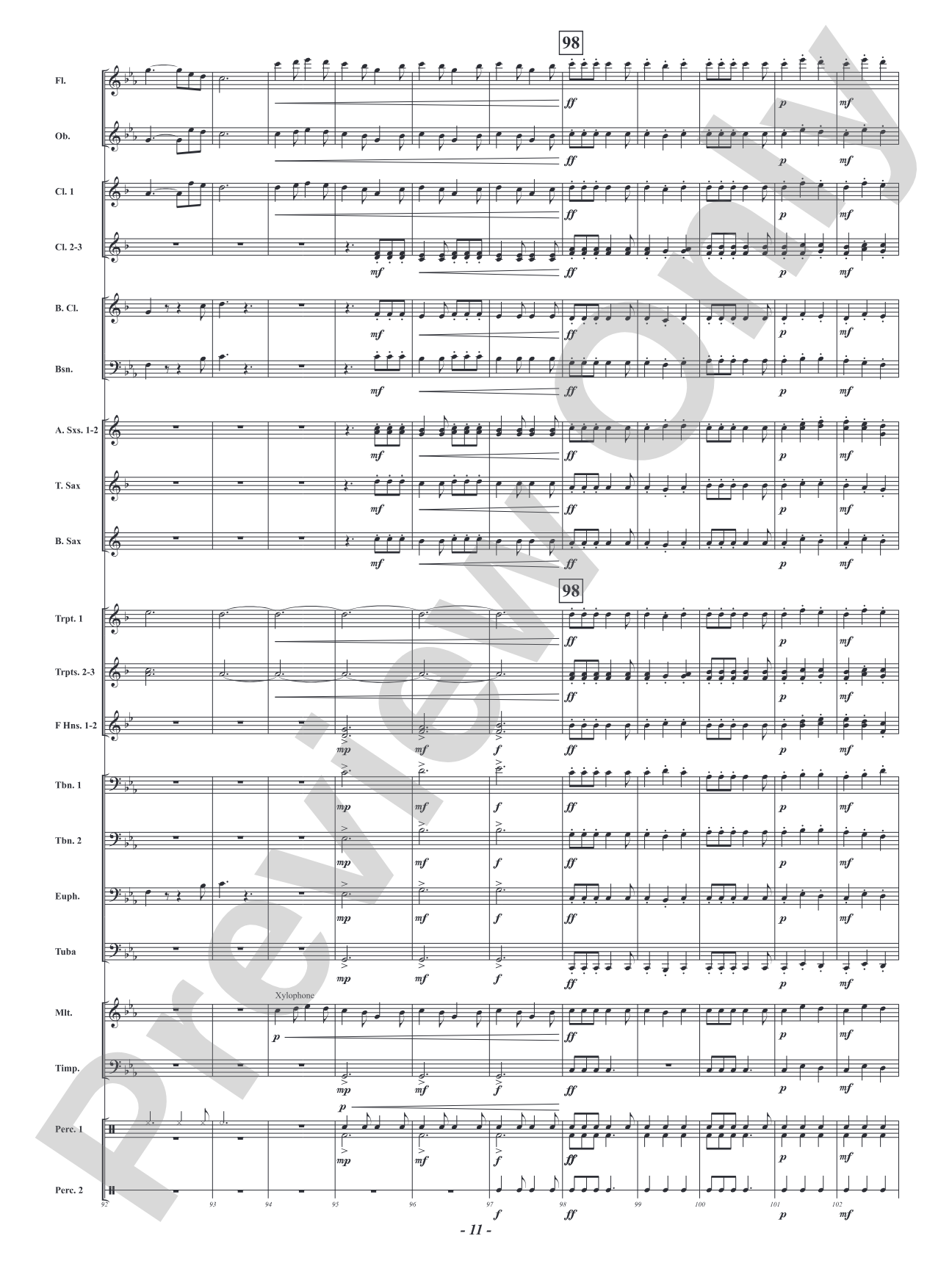 Ghillie Dhu - "Elf of the Forest" from Scottish Folklore: Concert Band Conductor Score & Parts