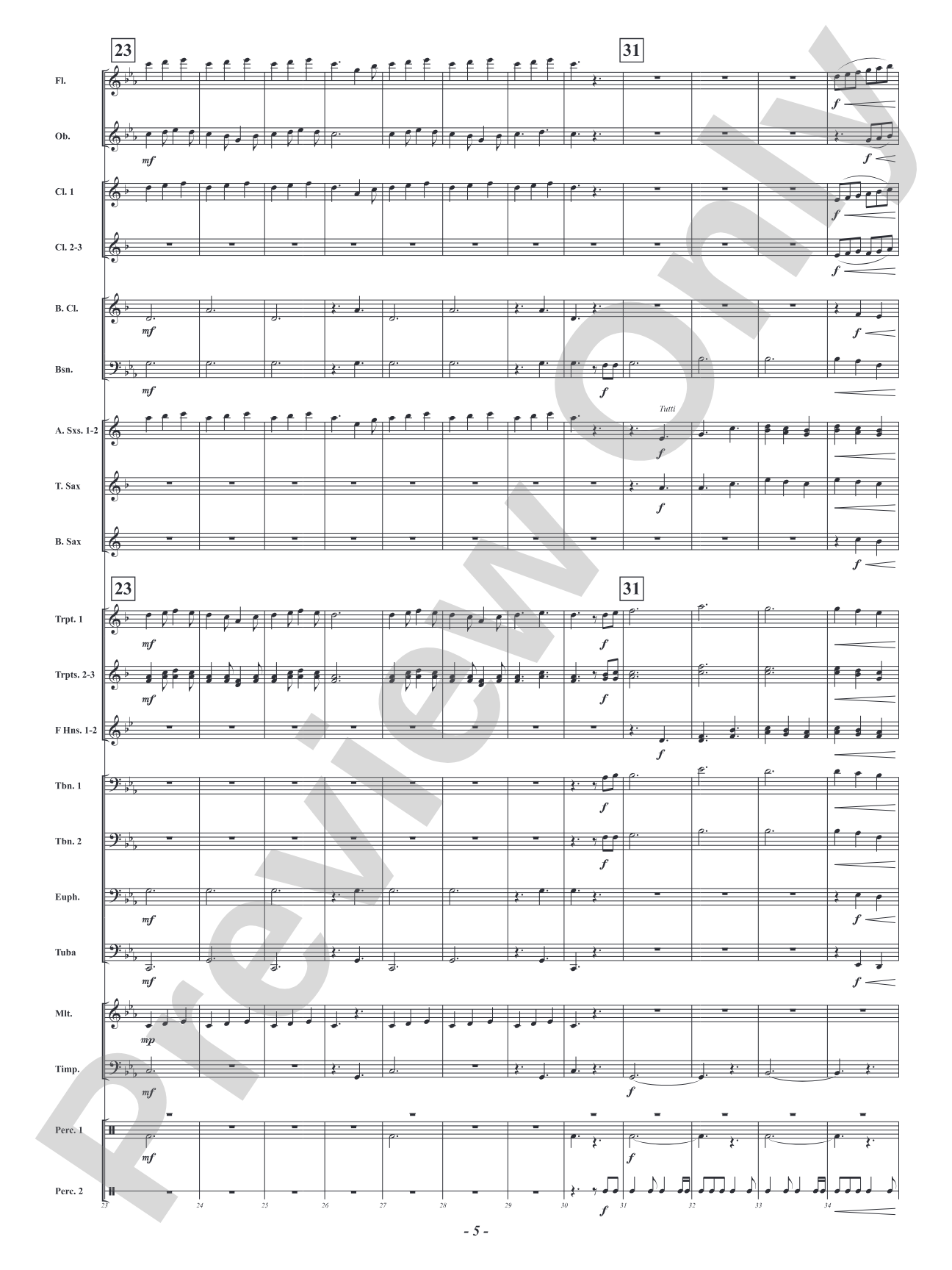 Ghillie Dhu - "Elf of the Forest" from Scottish Folklore: Concert Band Conductor Score & Parts