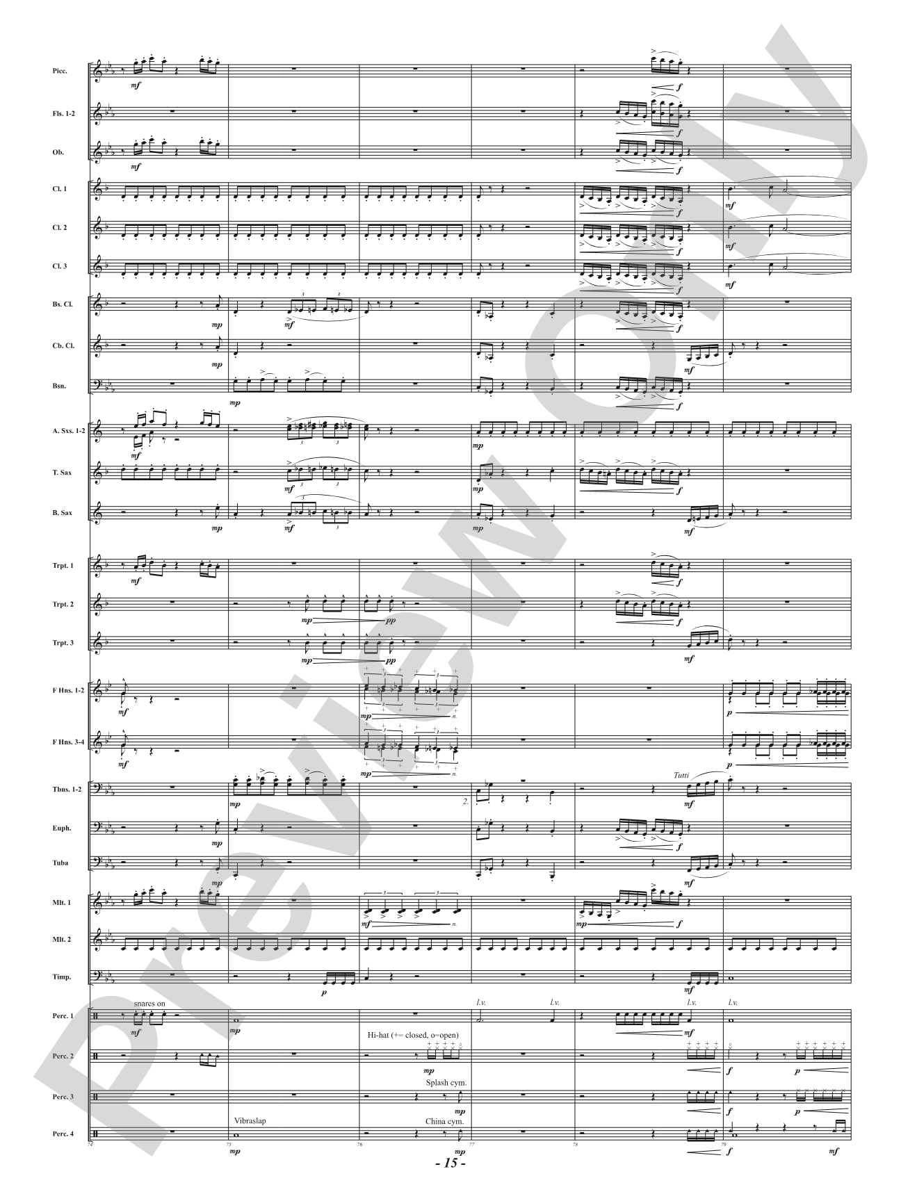 The Sacred Pipe: Concert Band Conductor Score & Parts