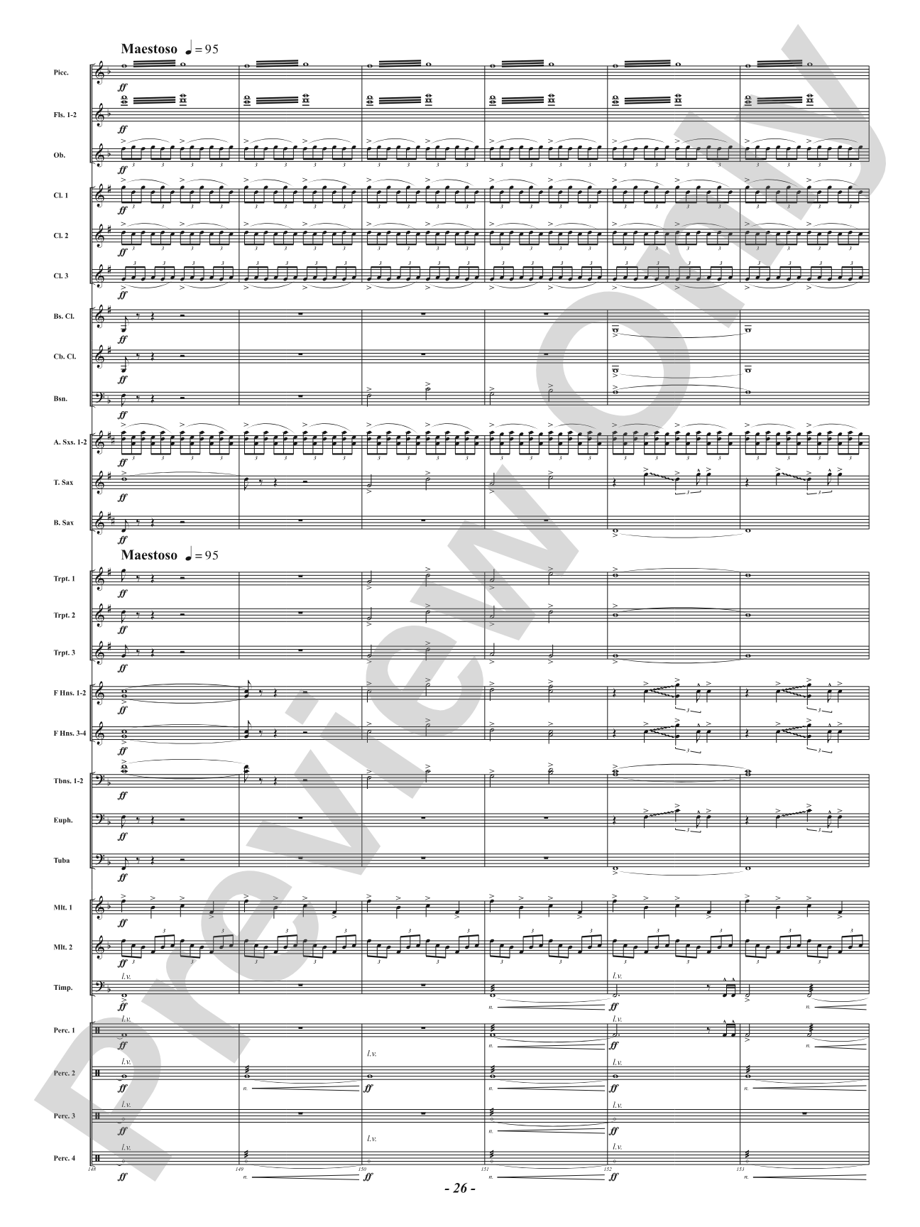 The Sacred Pipe: Concert Band Conductor Score & Parts