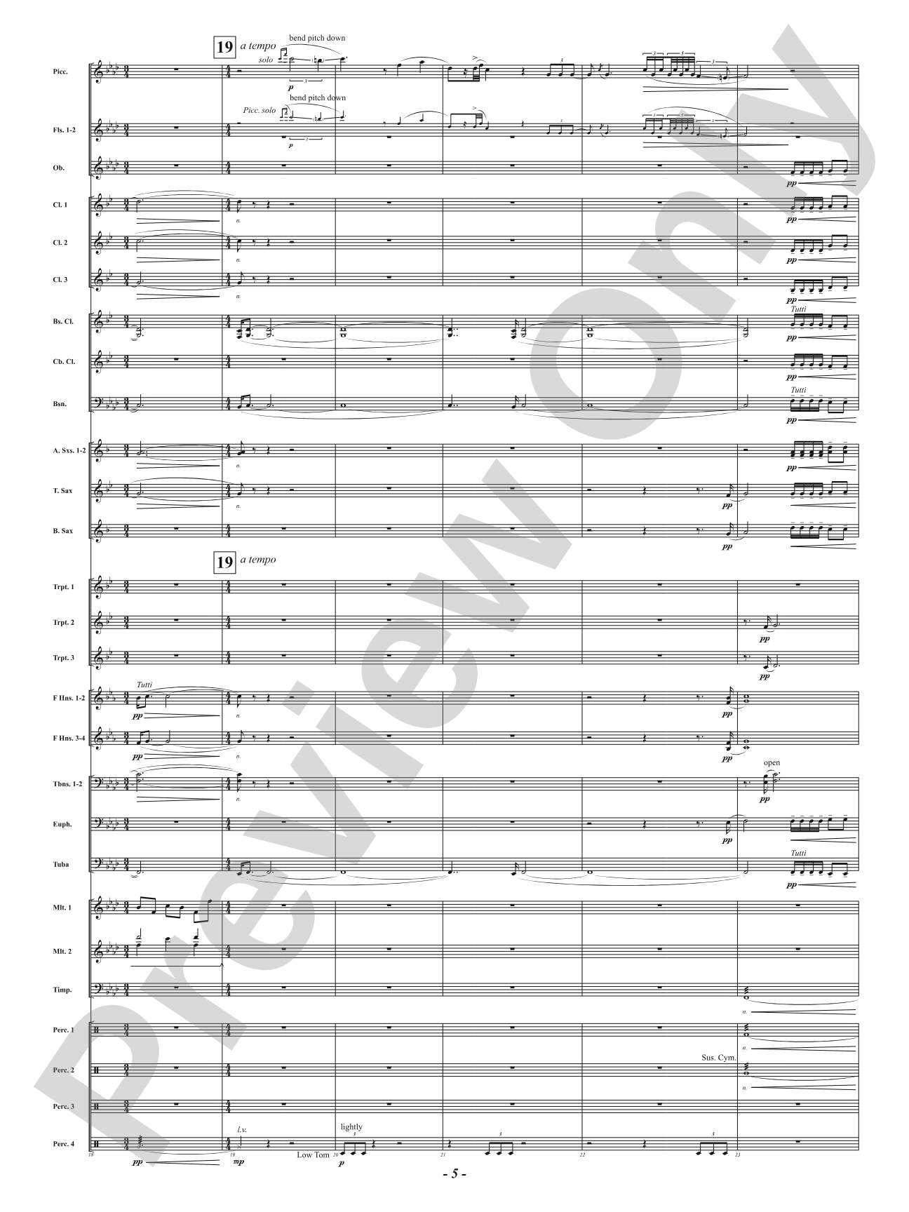 The Sacred Pipe: Concert Band Conductor Score & Parts
