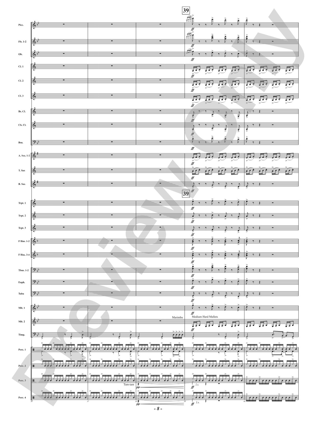 The Sacred Pipe: Concert Band Conductor Score & Parts