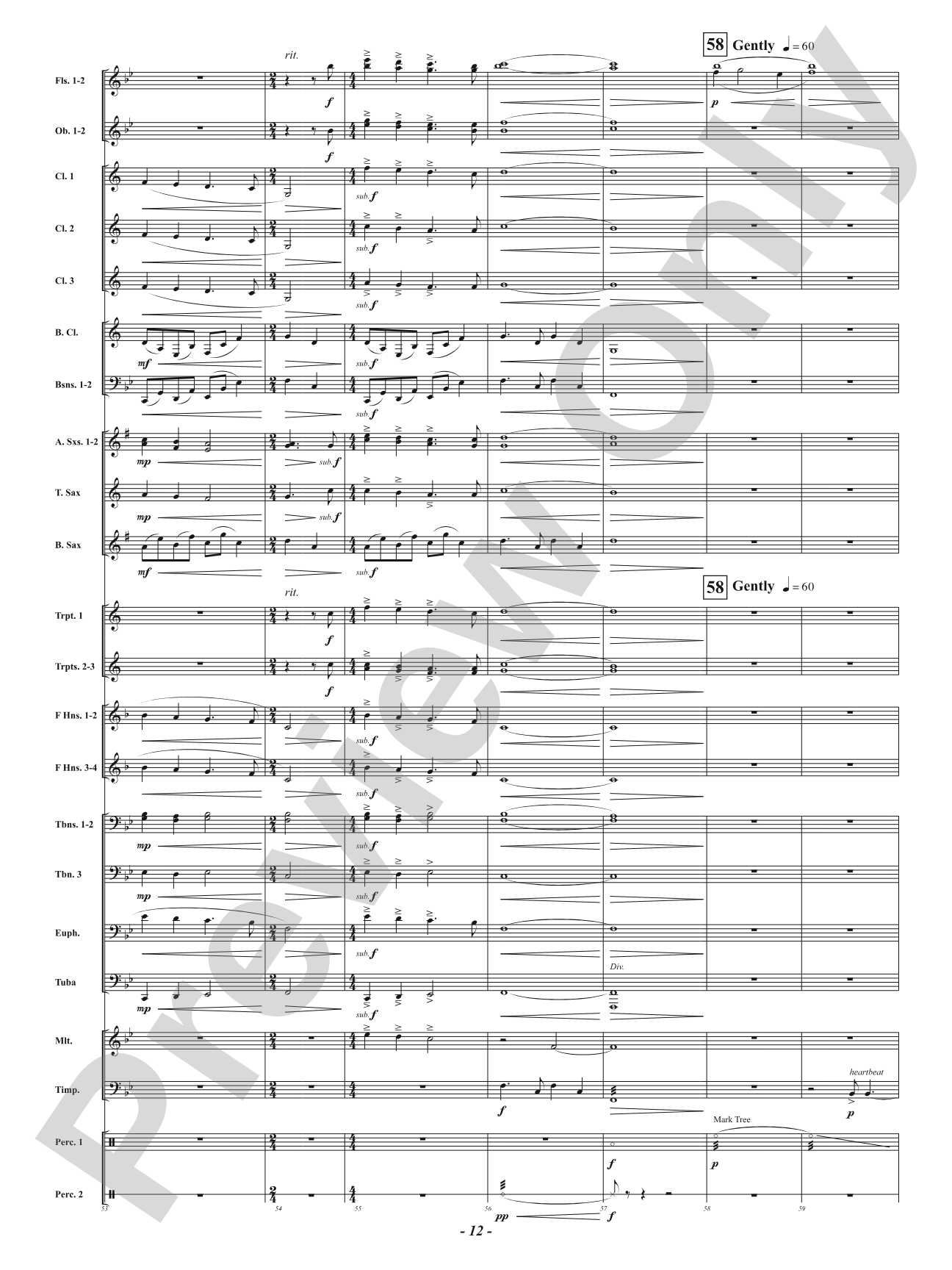 Heal - Mvt. 2 from <i>Suite for the Heroes Among Us</i>: Concert Band Conductor Score & Parts