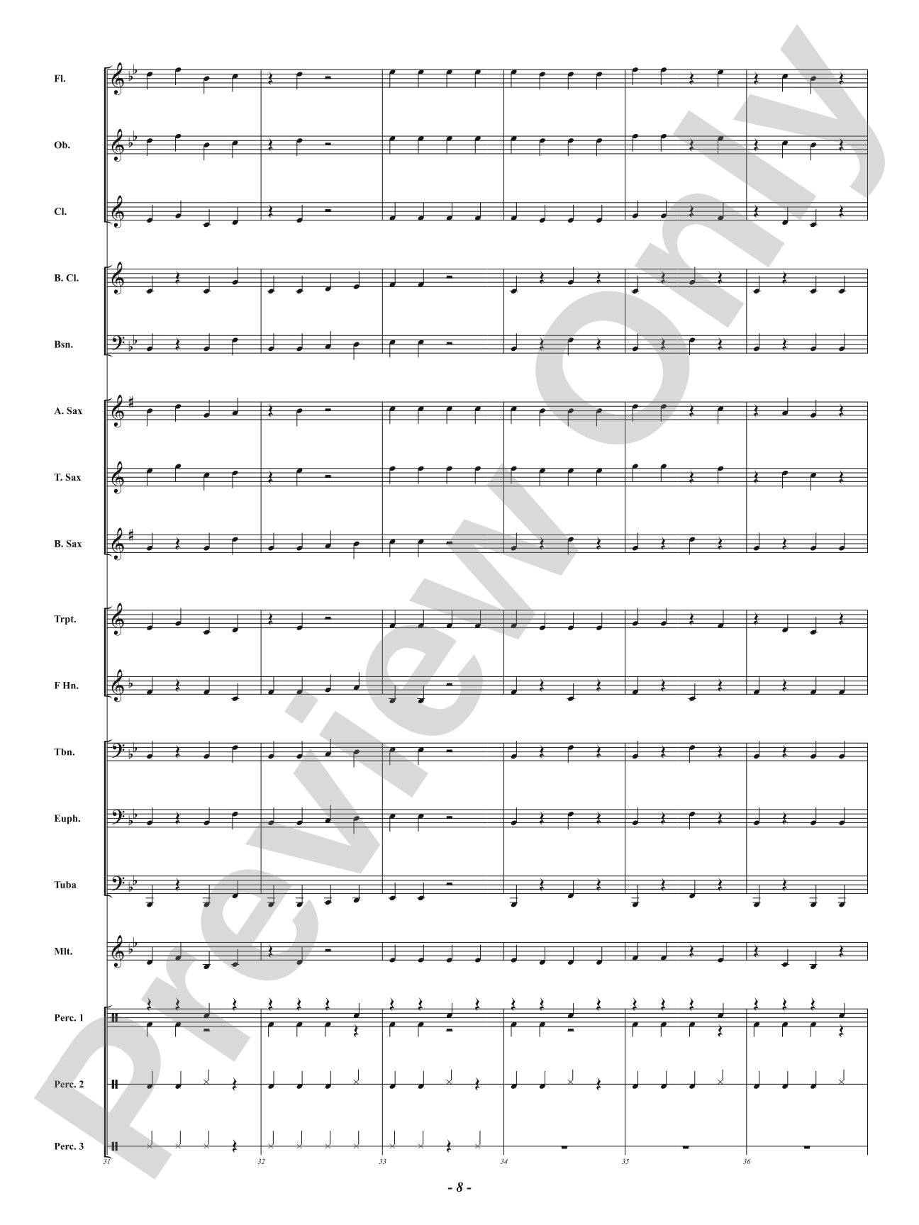 Santa Stomp!: Concert Band Conductor Score & Parts