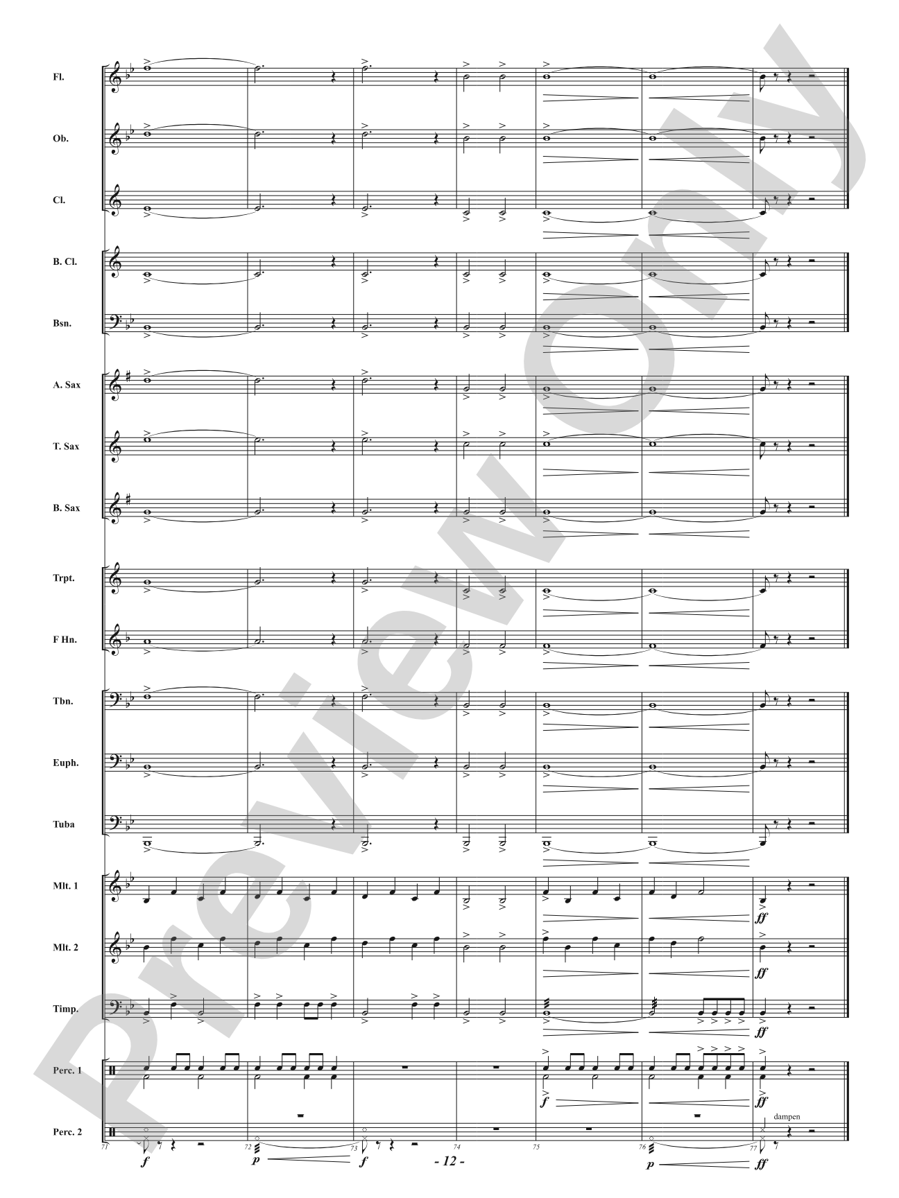 Fanfare Fantastique: Concert Band Conductor Score & Parts