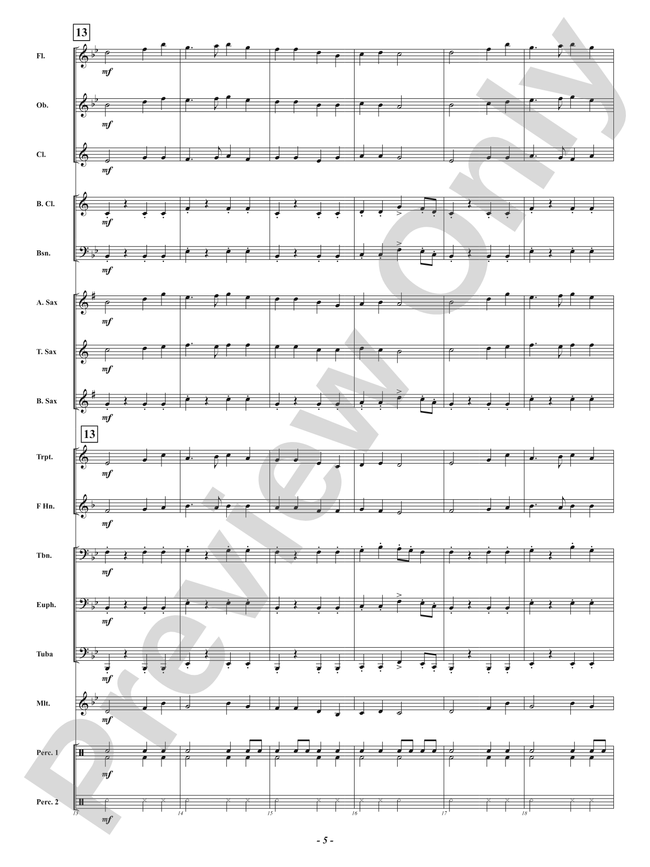 Look Out World - Concert March: Concert Band Conductor Score & Parts