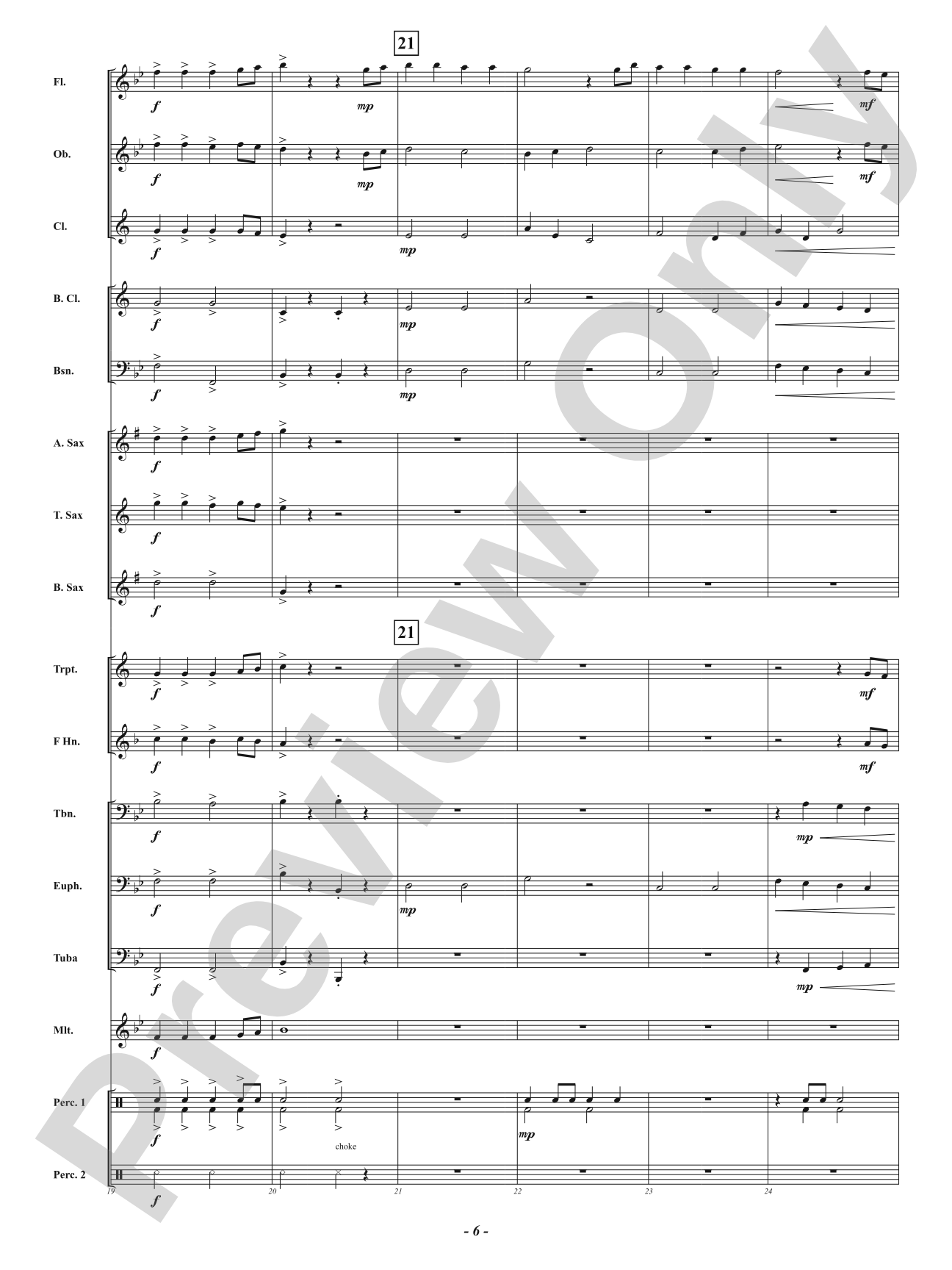 Look Out World - Concert March: Concert Band Conductor Score & Parts