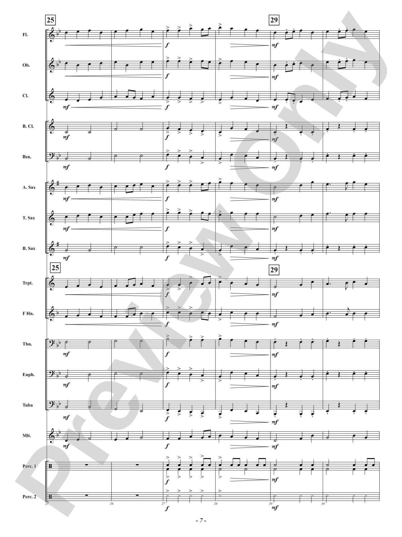 Look Out World - Concert March: Concert Band Conductor Score & Parts