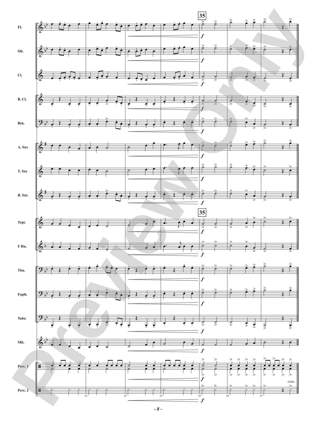 Look Out World - Concert March: Concert Band Conductor Score & Parts