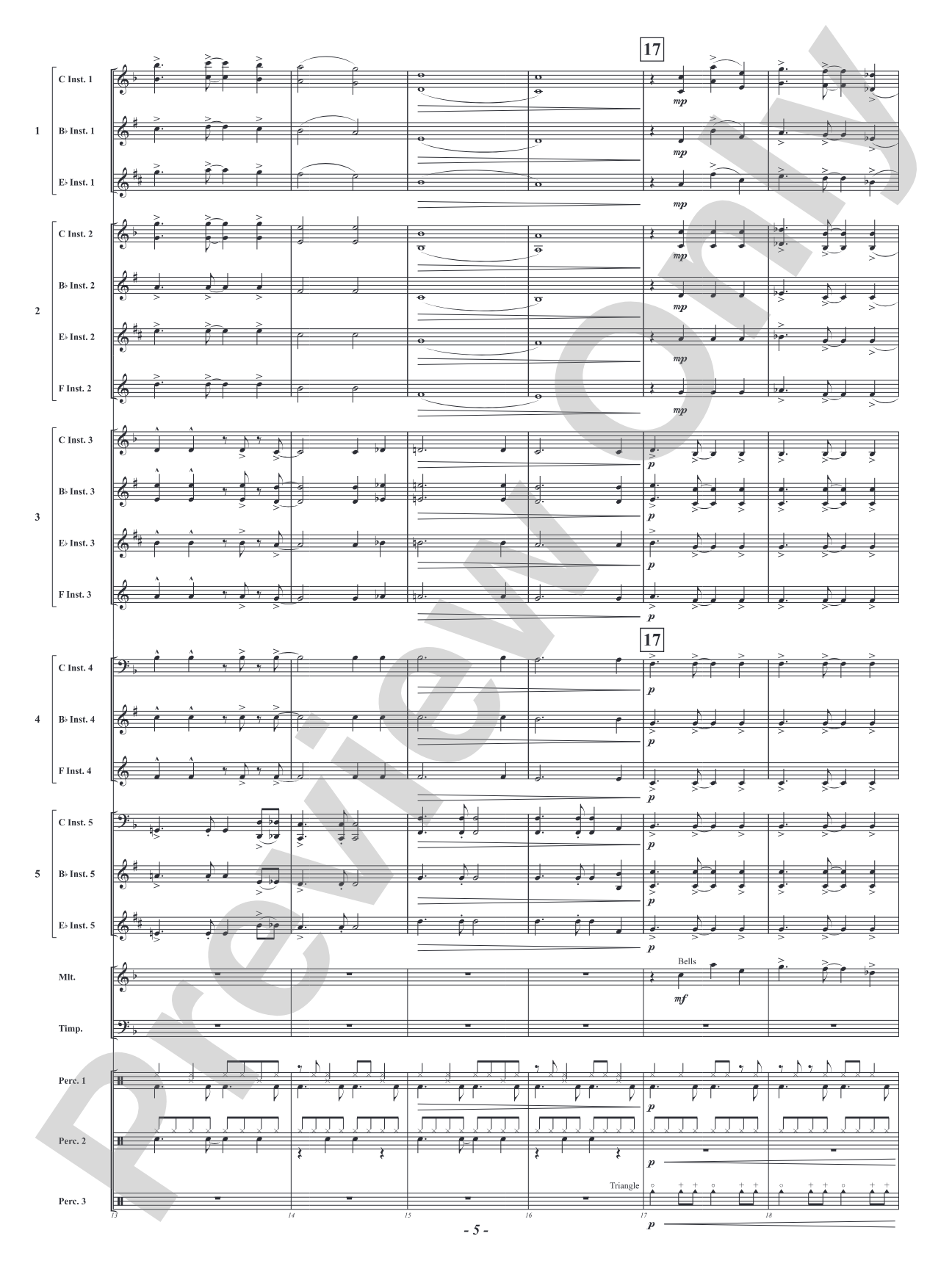 Santa's Workshop Samba: Flexible Concert Band Conductor Score & Parts