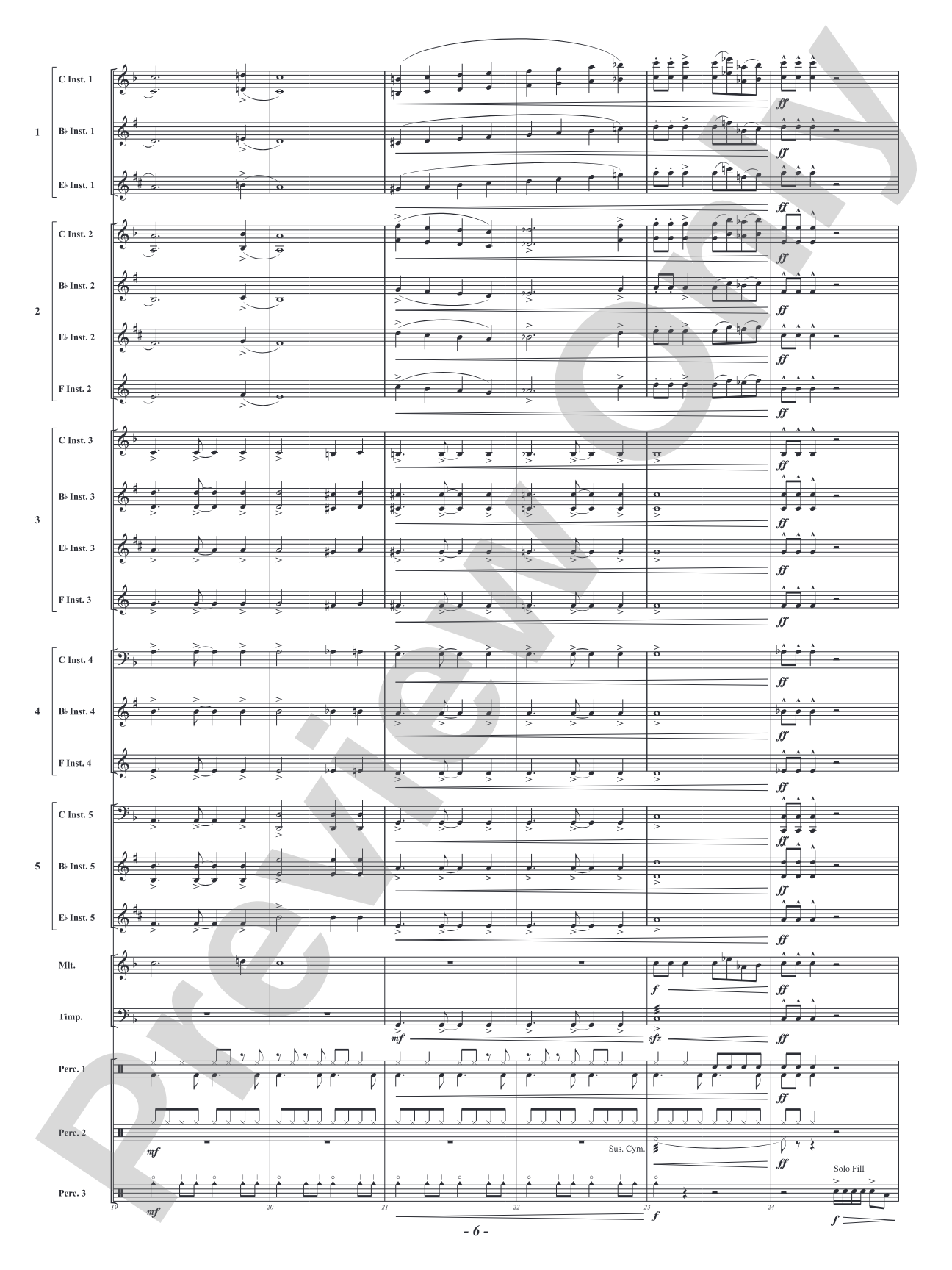 Santa's Workshop Samba: Flexible Concert Band Conductor Score & Parts