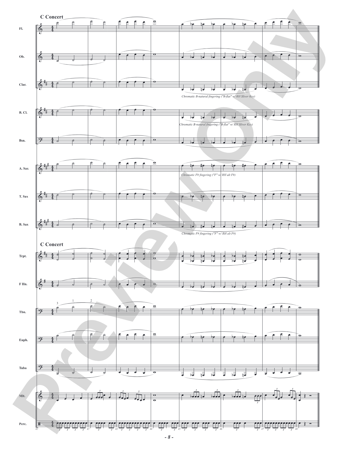 Skill Stretchers for Band II - Level 2: Moving Beyond the B-flat Concert Scale: Concert Band Conductor Score & Parts