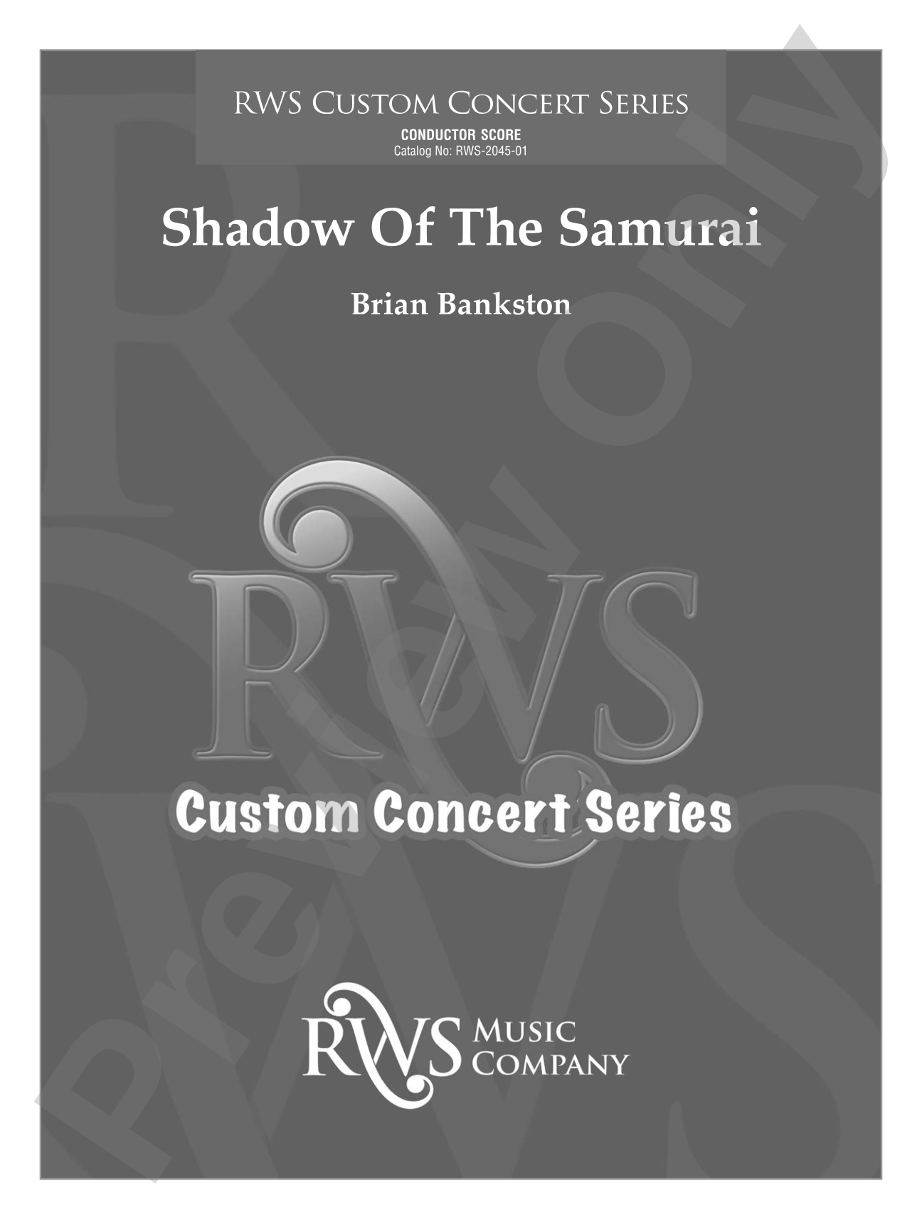 Shadow of the Samurai: Flexible Concert Band Conductor Score & Parts