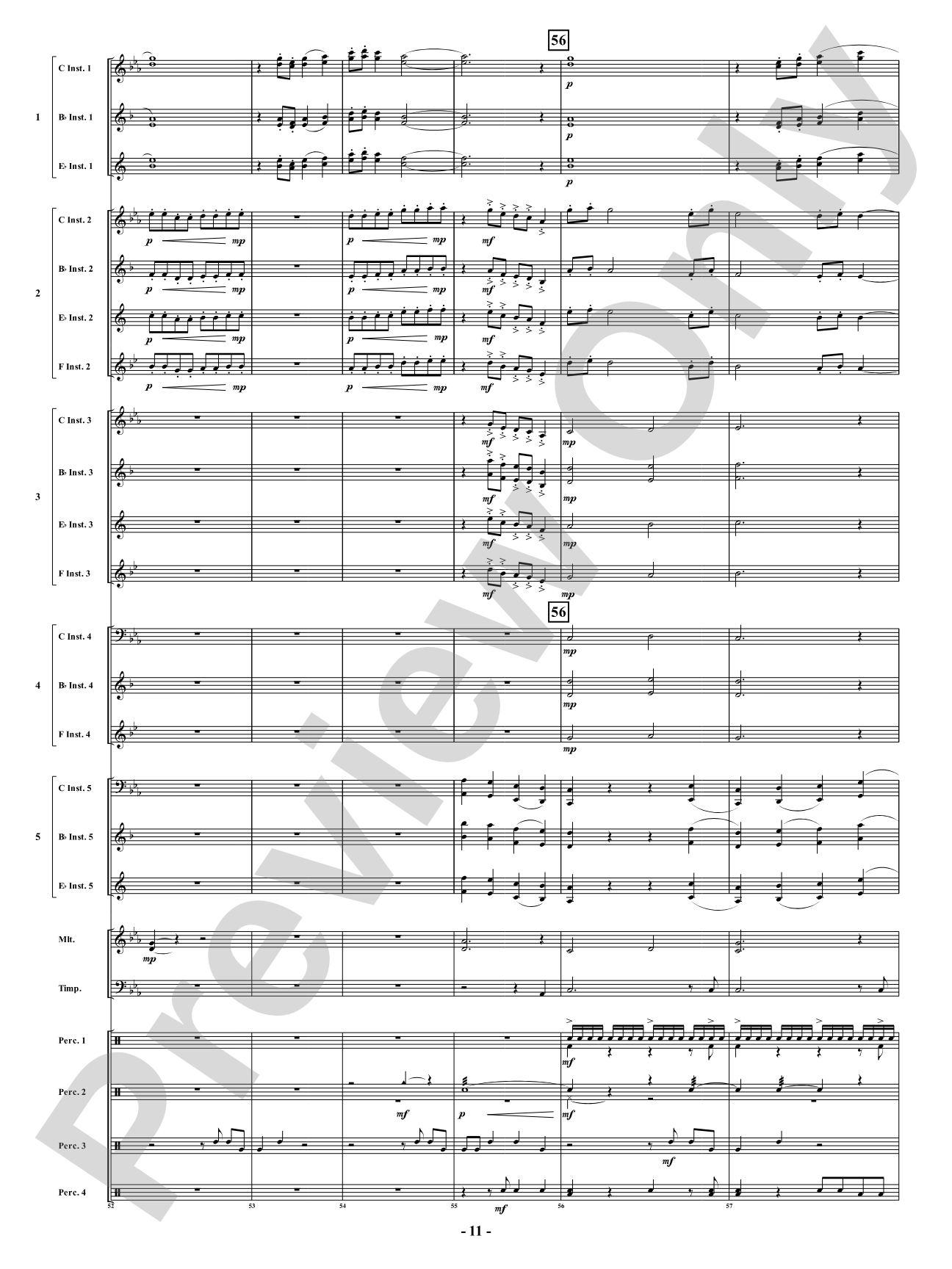 Shadow of the Samurai: Flexible Concert Band Conductor Score & Parts