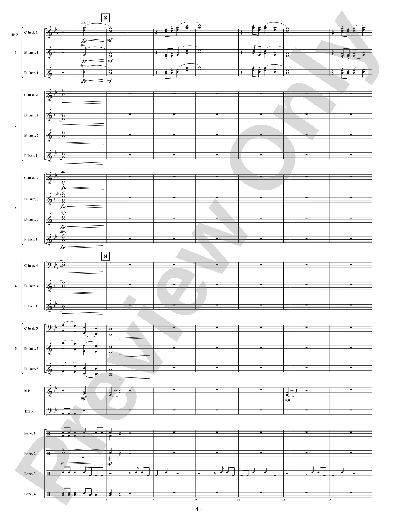 Shadow of the Samurai: Flexible Concert Band Conductor Score & Parts