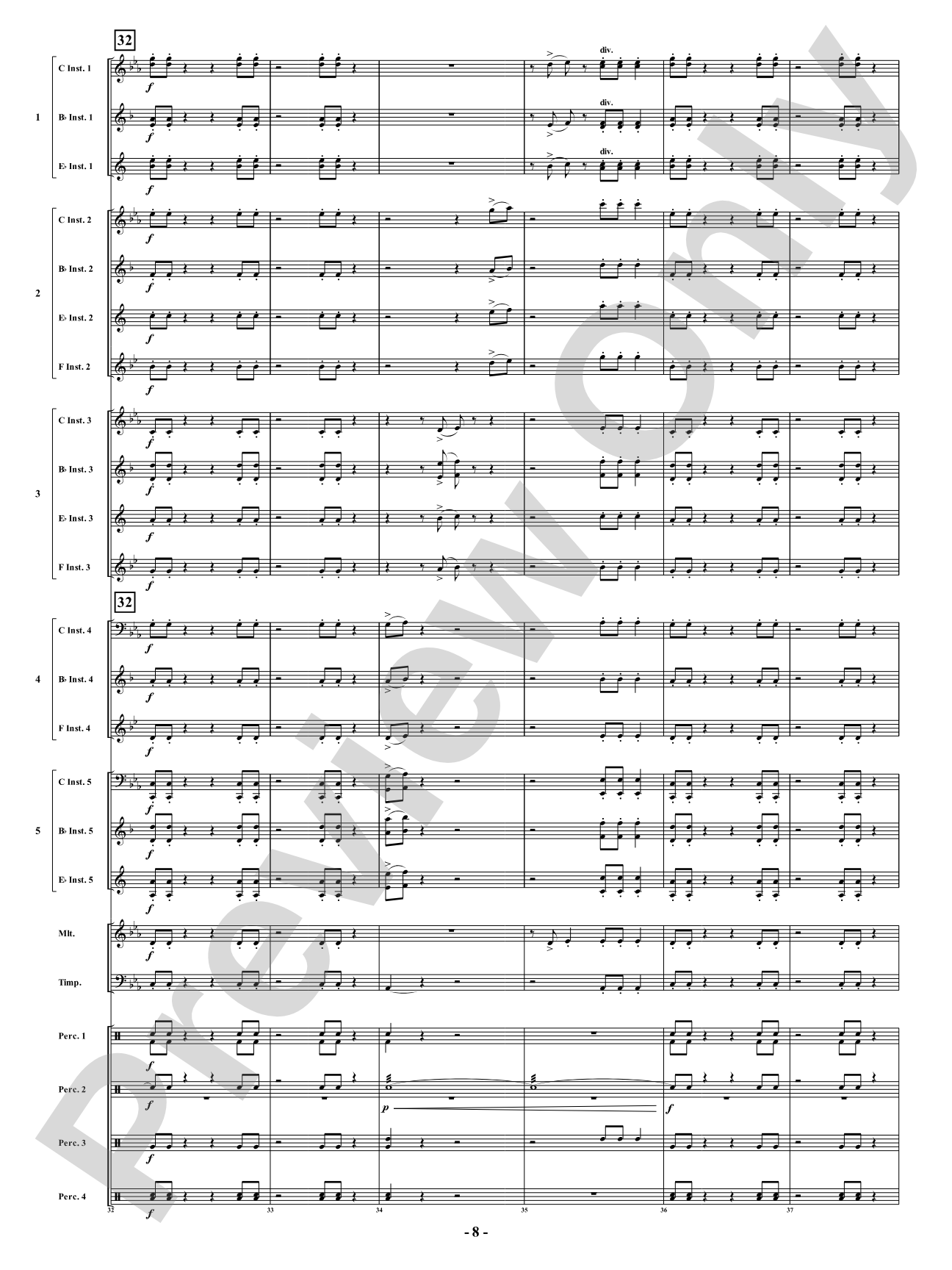Shadow of the Samurai: Flexible Concert Band Conductor Score & Parts