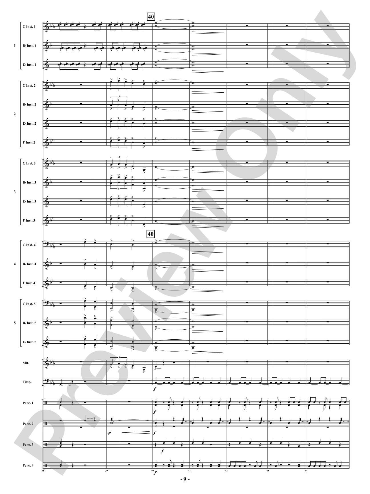 Shadow of the Samurai: Flexible Concert Band Conductor Score & Parts
