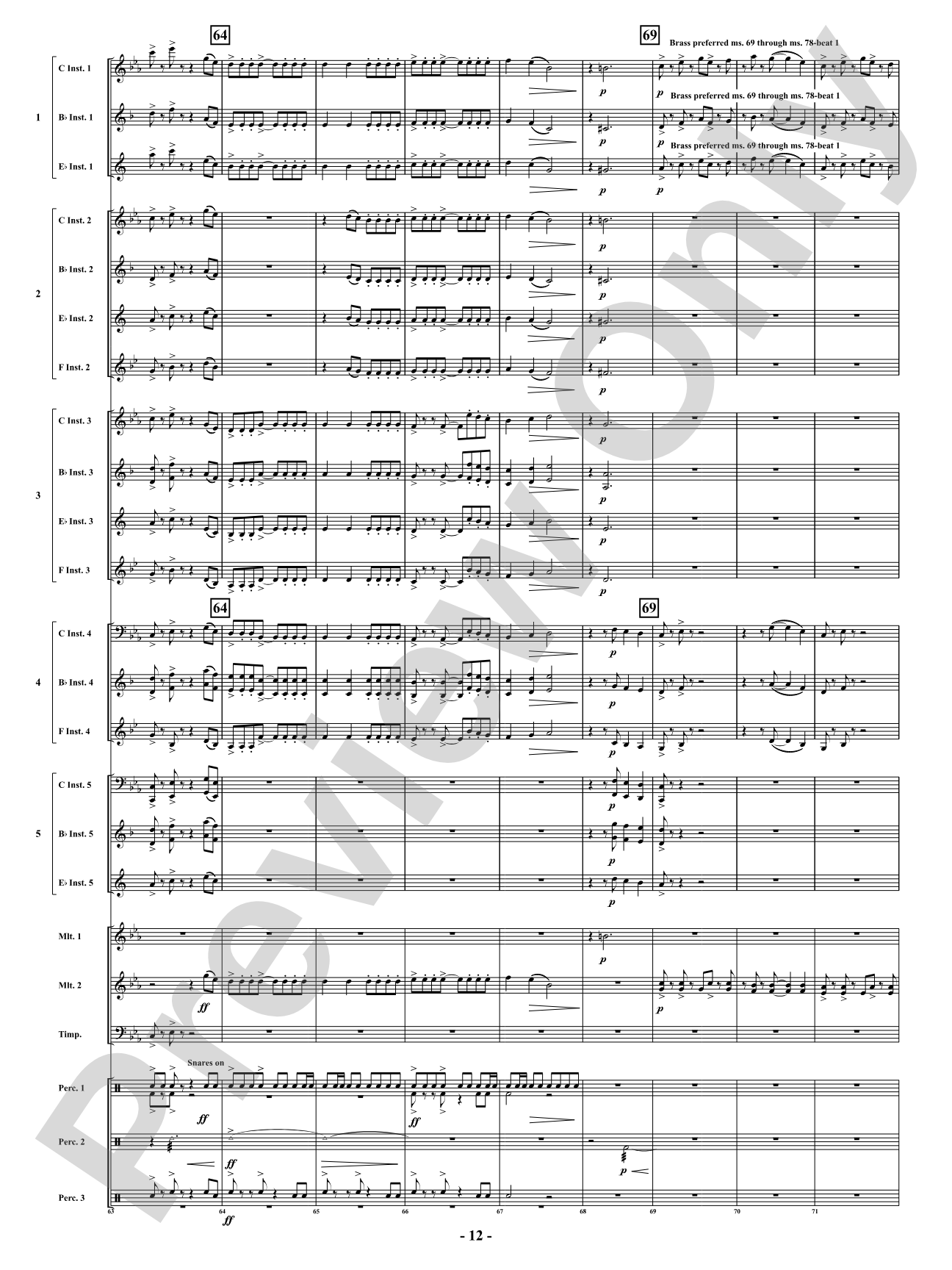 Where the Wild Things Dance: Flexible Concert Band Conductor Score & Parts