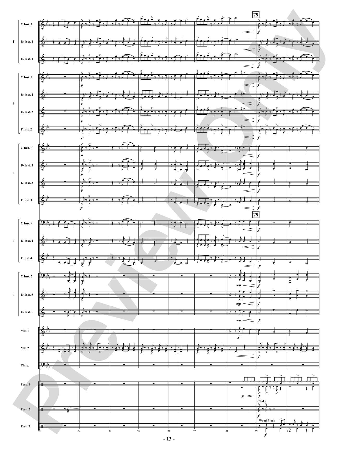 Where the Wild Things Dance: Flexible Concert Band Conductor Score & Parts