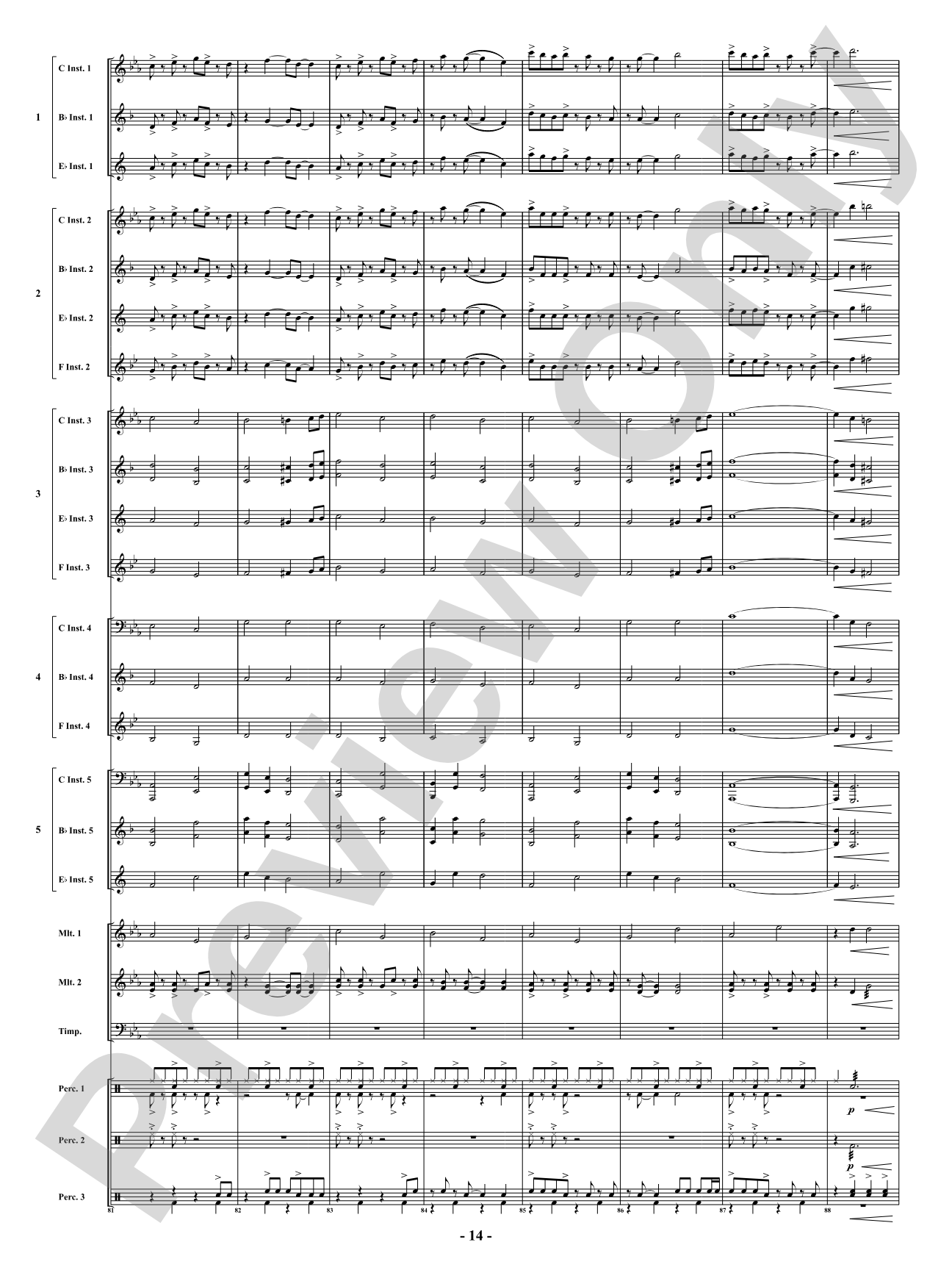 Where the Wild Things Dance: Flexible Concert Band Conductor Score & Parts