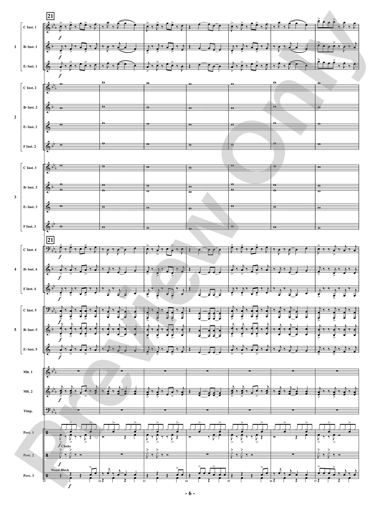 Where the Wild Things Dance: Flexible Concert Band Conductor Score & Parts