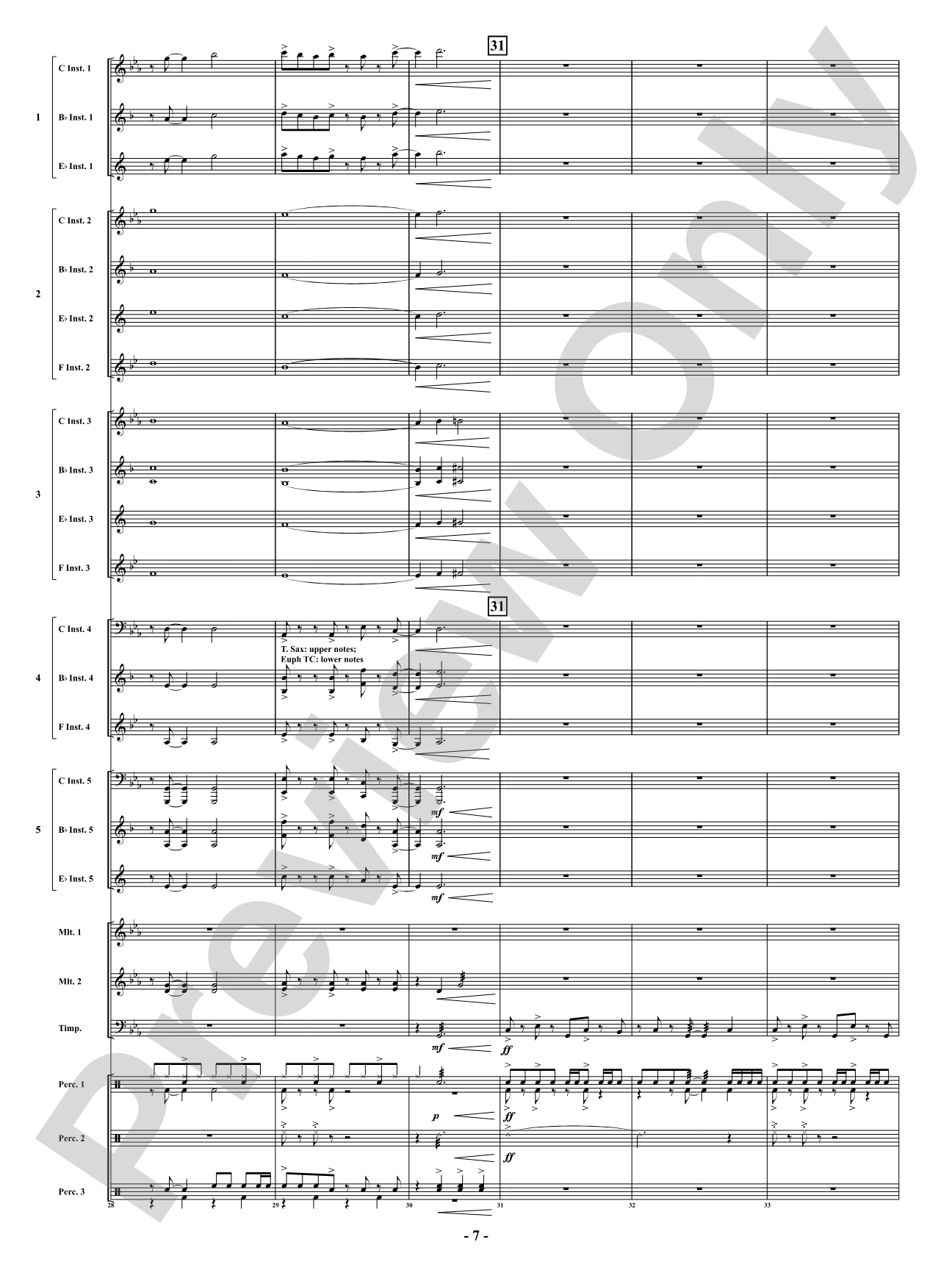 Where the Wild Things Dance: Flexible Concert Band Conductor Score & Parts