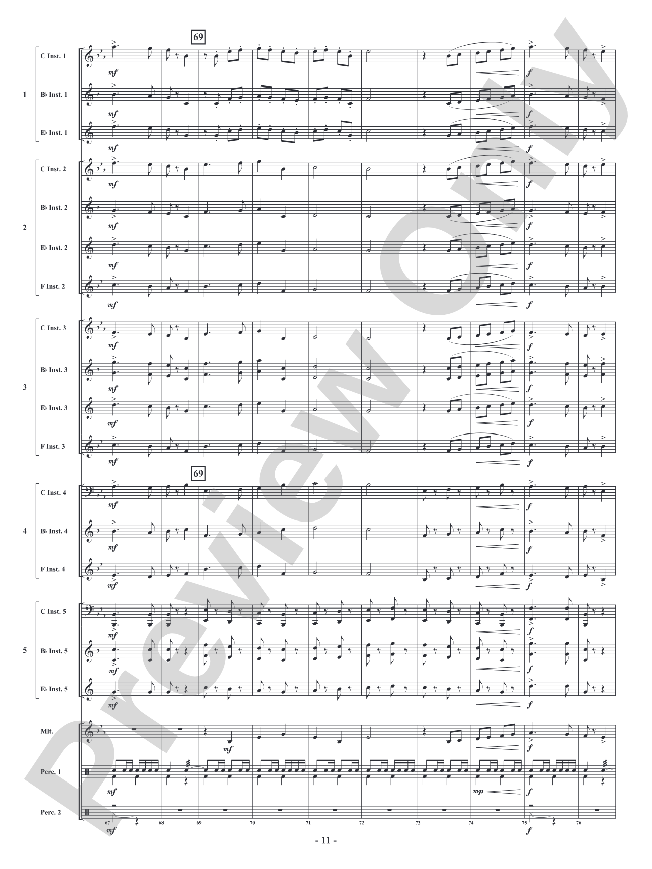 Bravo Zulu: Flexible Concert Band Conductor Score & Parts