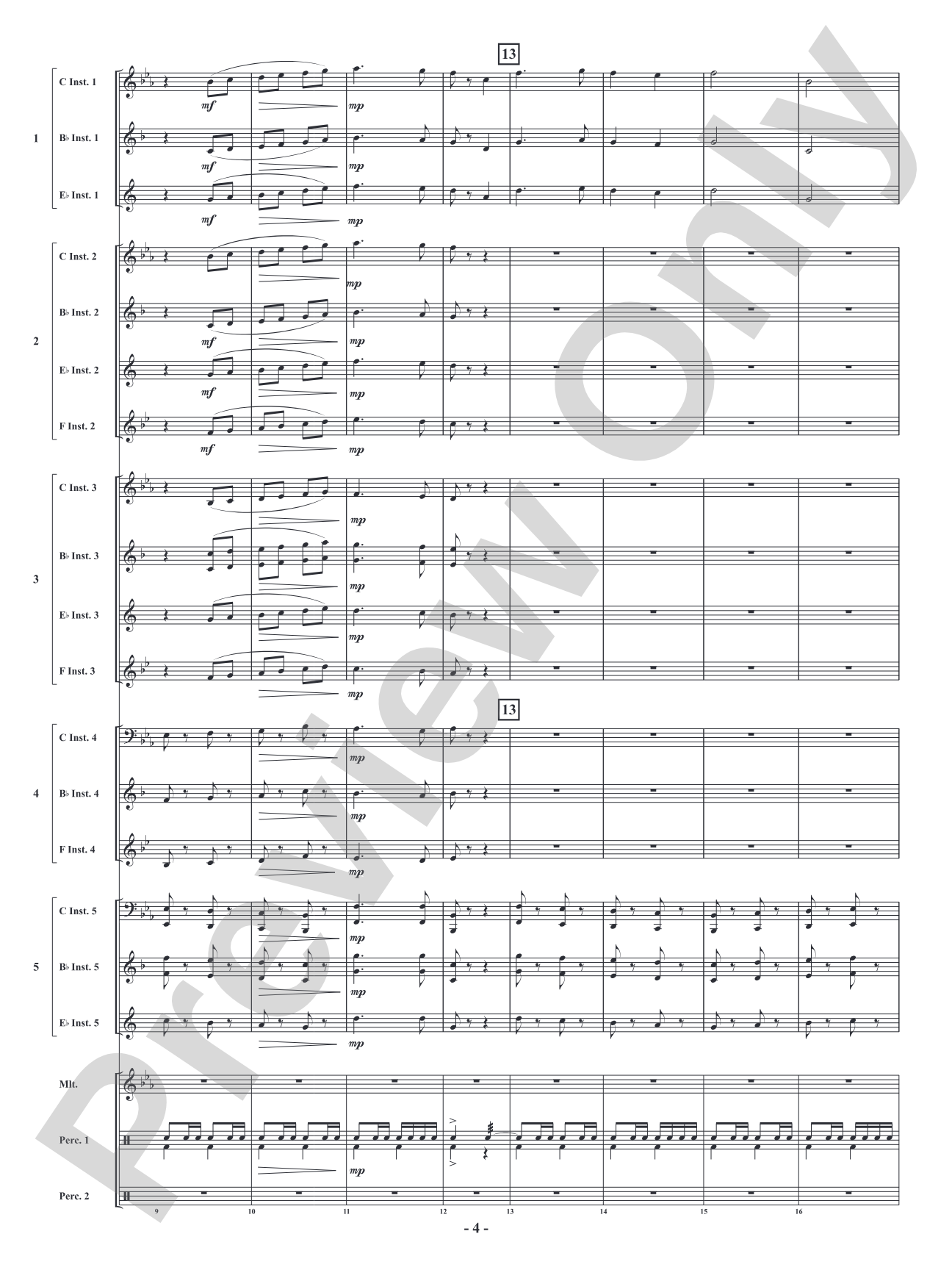 Bravo Zulu: Flexible Concert Band Conductor Score & Parts