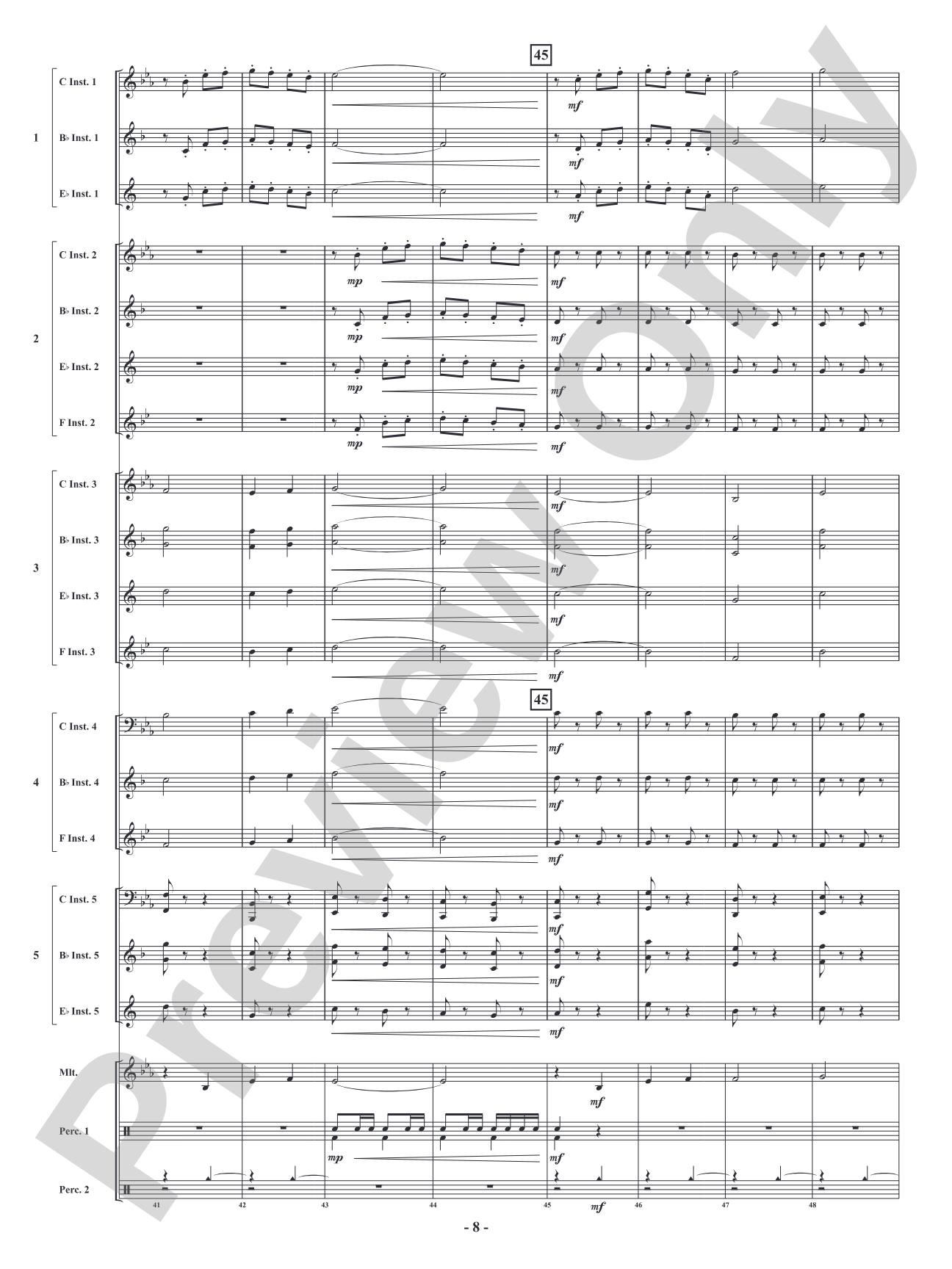 Bravo Zulu: Flexible Concert Band Conductor Score & Parts