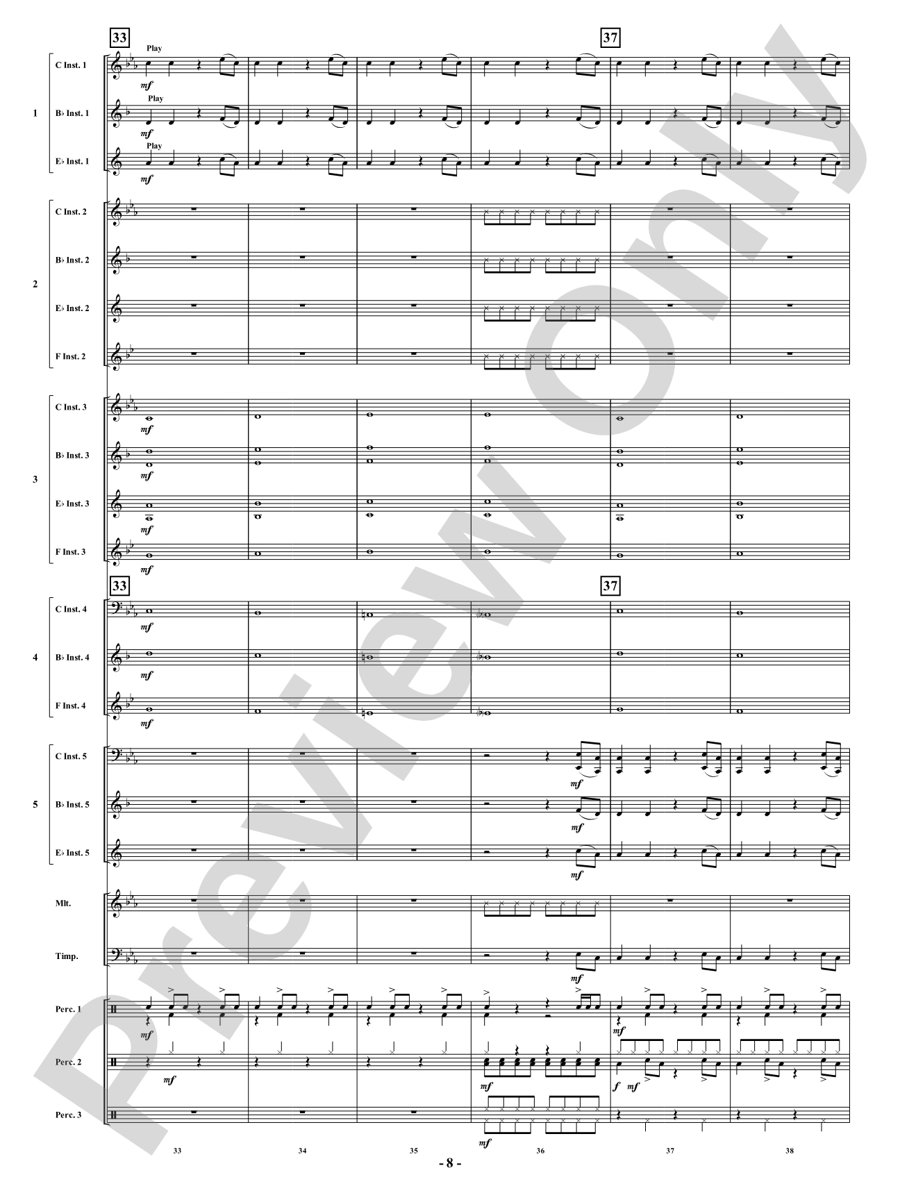 Alpha Dog: Flexible Concert Band Conductor Score & Parts