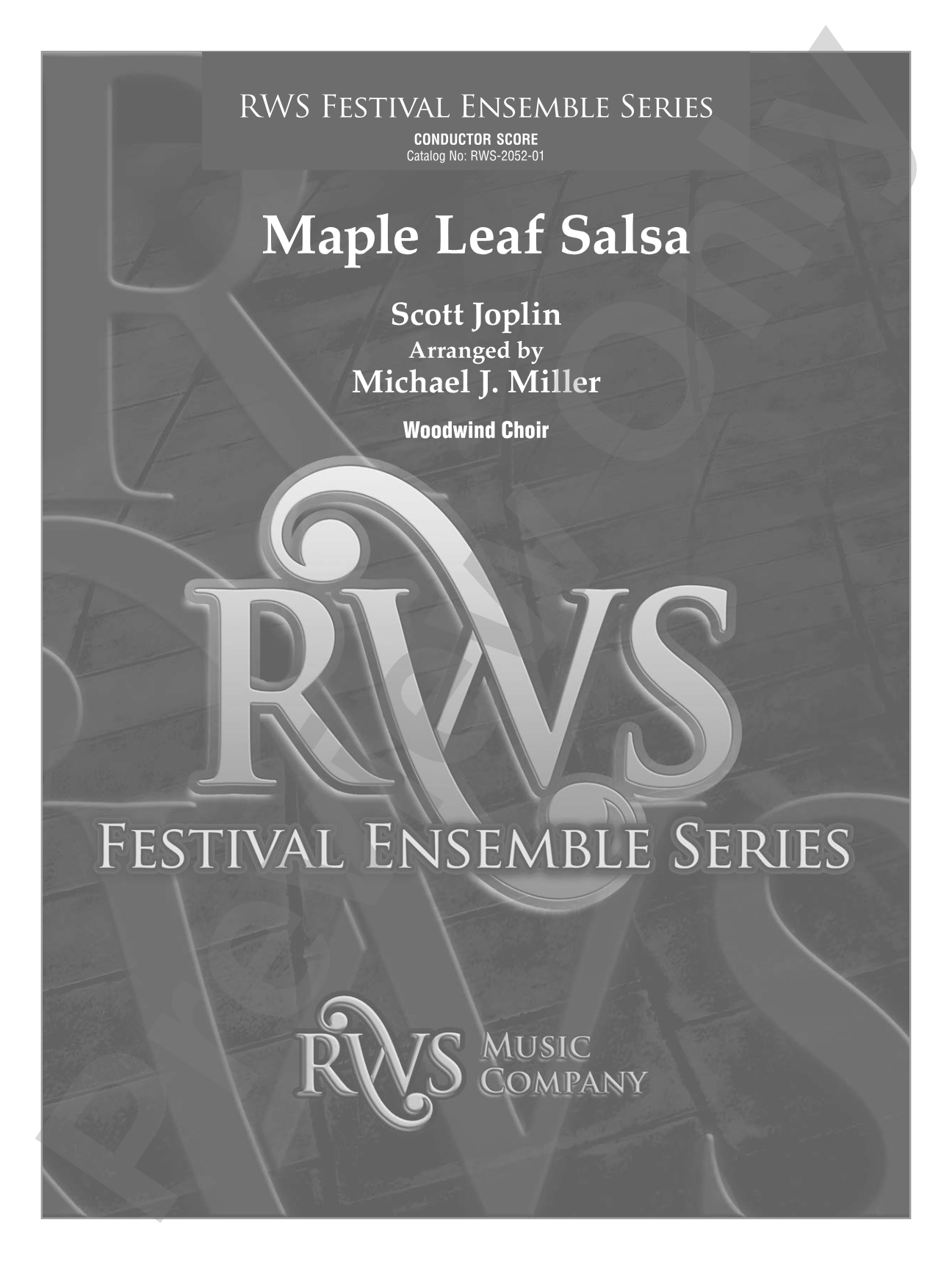 Maple Leaf Salsa - For Woodwind Choir: Woodwind Ensemble Conductor Score & Parts