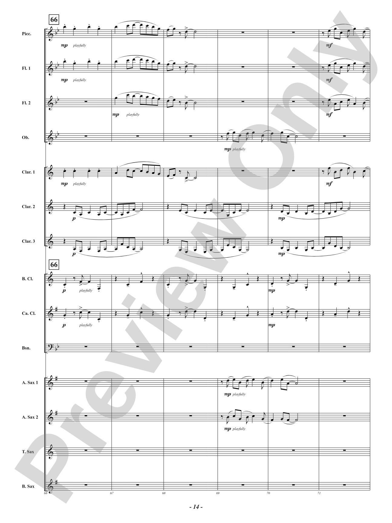 Maple Leaf Salsa - For Woodwind Choir: Woodwind Ensemble Conductor Score & Parts