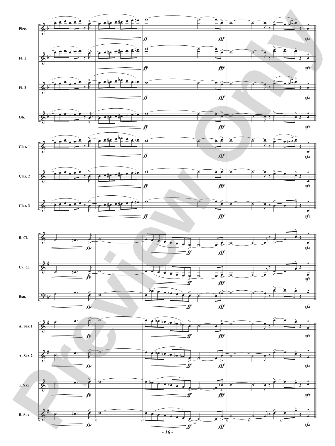 Maple Leaf Salsa - For Woodwind Choir: Woodwind Ensemble Conductor Score & Parts