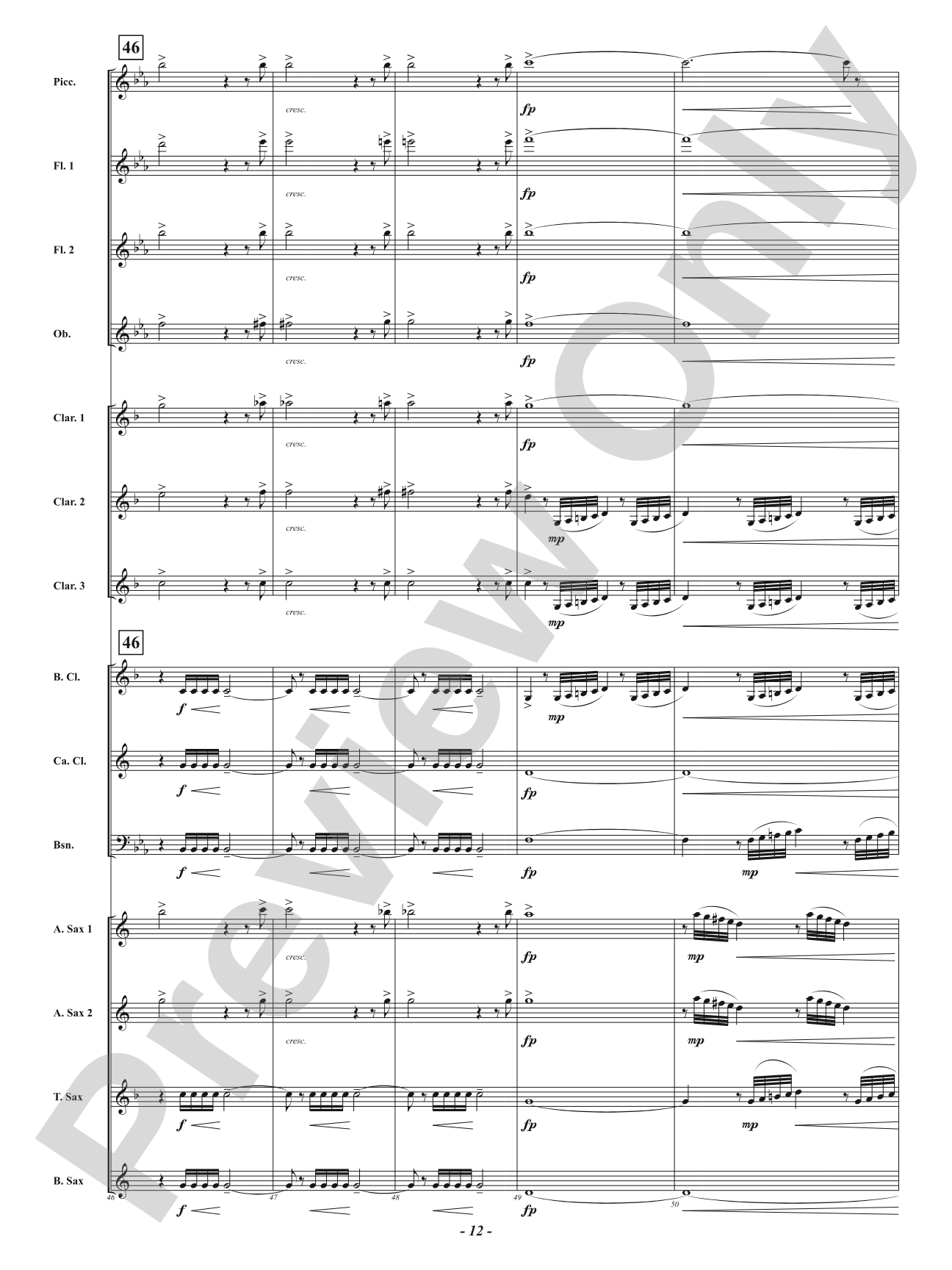 Prelude from <i>The Barber of Seville</i> - For Woodwind Choir: Woodwind Ensemble Conductor Score & Parts